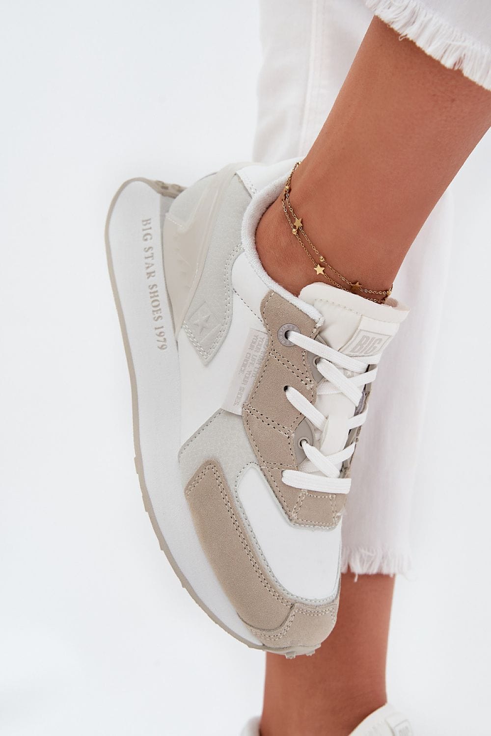Leather Platform Sneakers Modern Design - ShalayeFashion