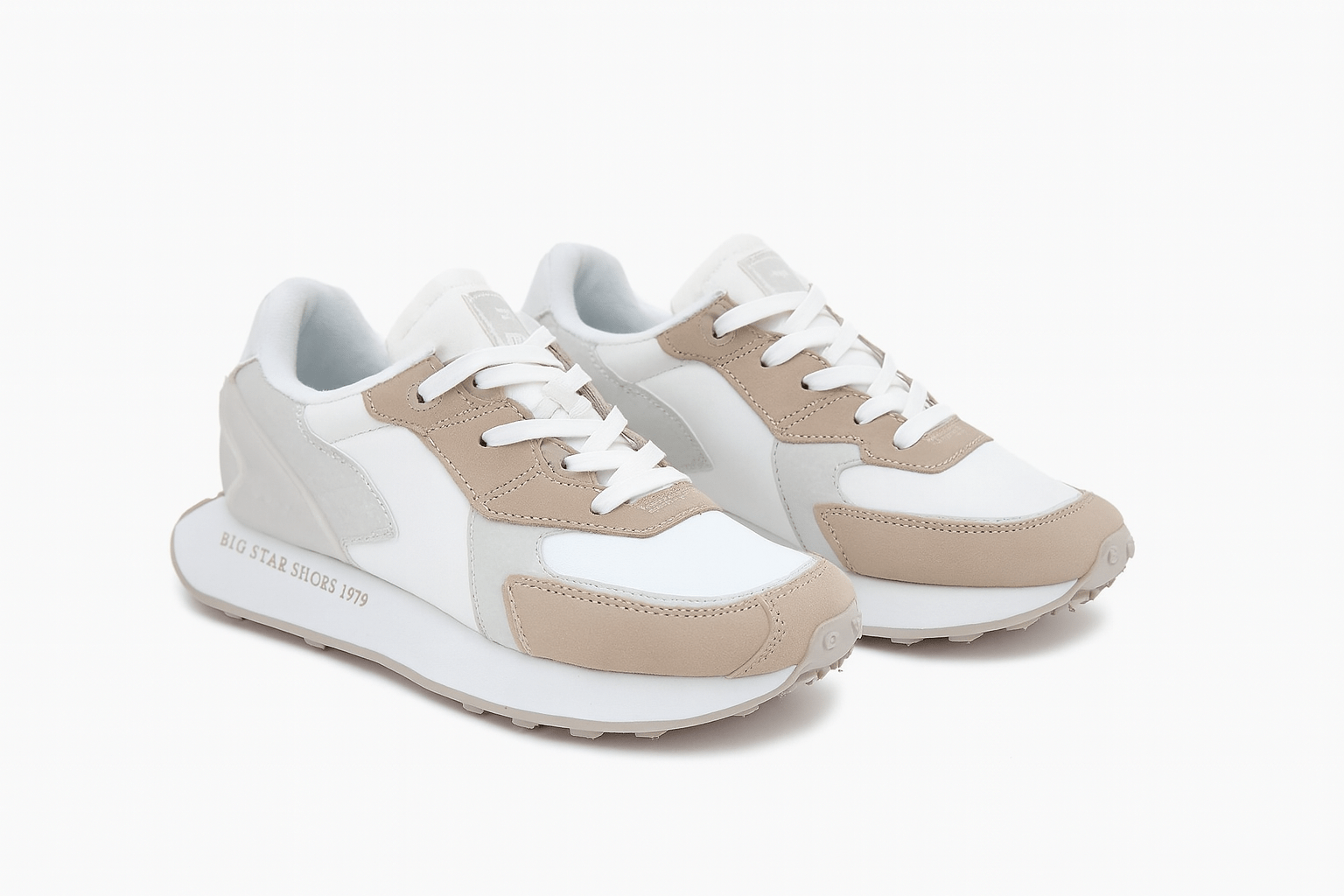 Leather Platform Sneakers Modern Design - ShalayeFashion