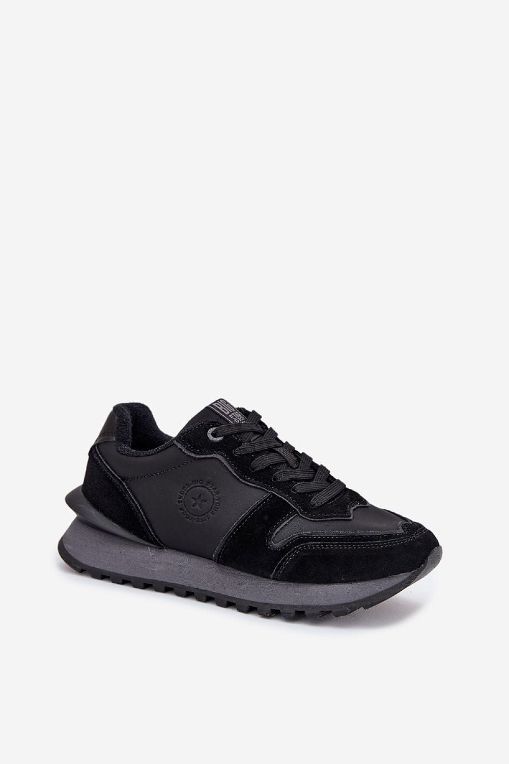 Leather Suede Platform Sneakers Breathable - ShalayeFashion