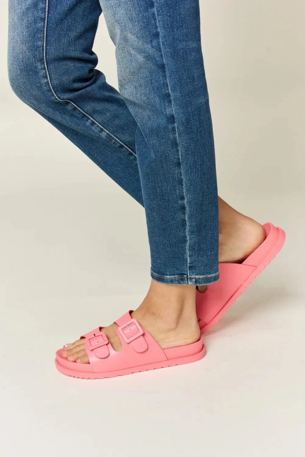 Legend Double Buckle Open Toe Sandals - ShalayeFashion