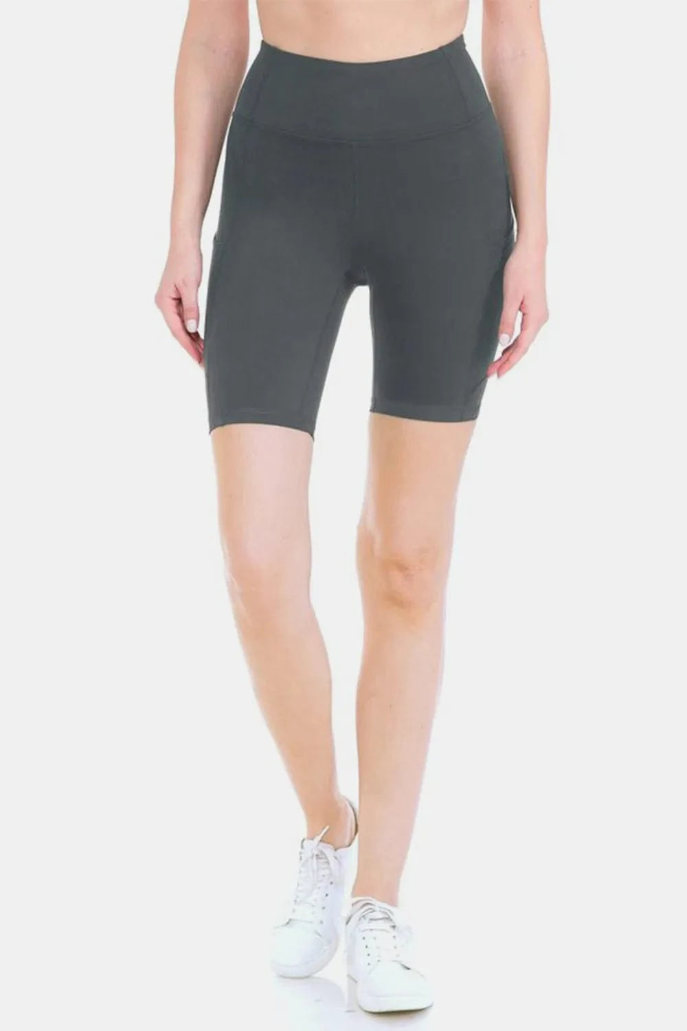 Leggings Depot Full Size High Waist Active Shorts - ShalayeFashion