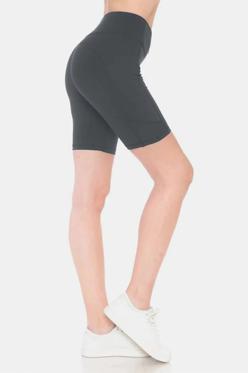 Leggings Depot Full Size High Waist Active Shorts - ShalayeFashion