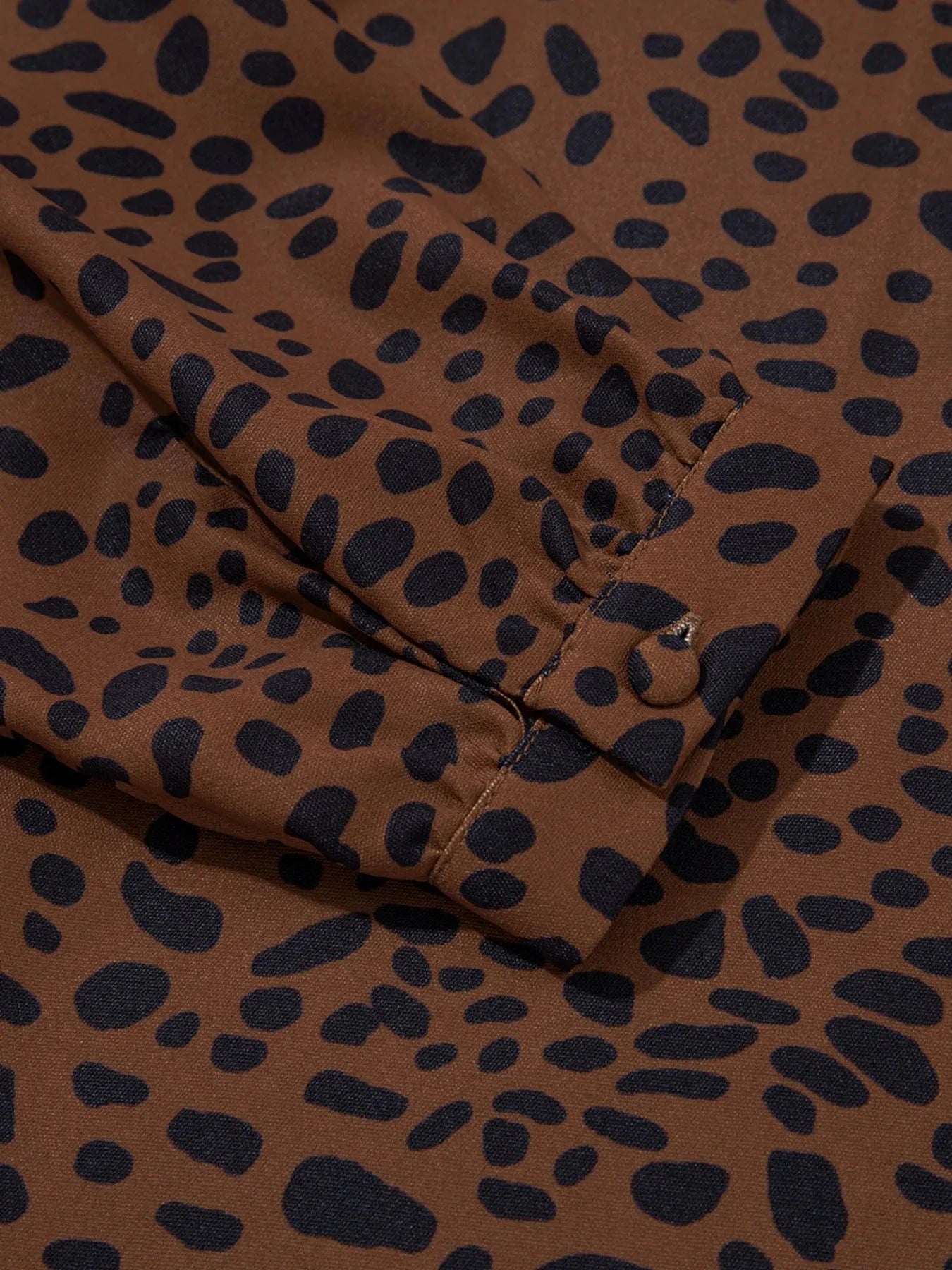 Leopard Print Ruffled Puff Sleeve Blouse - ShalayeFashion