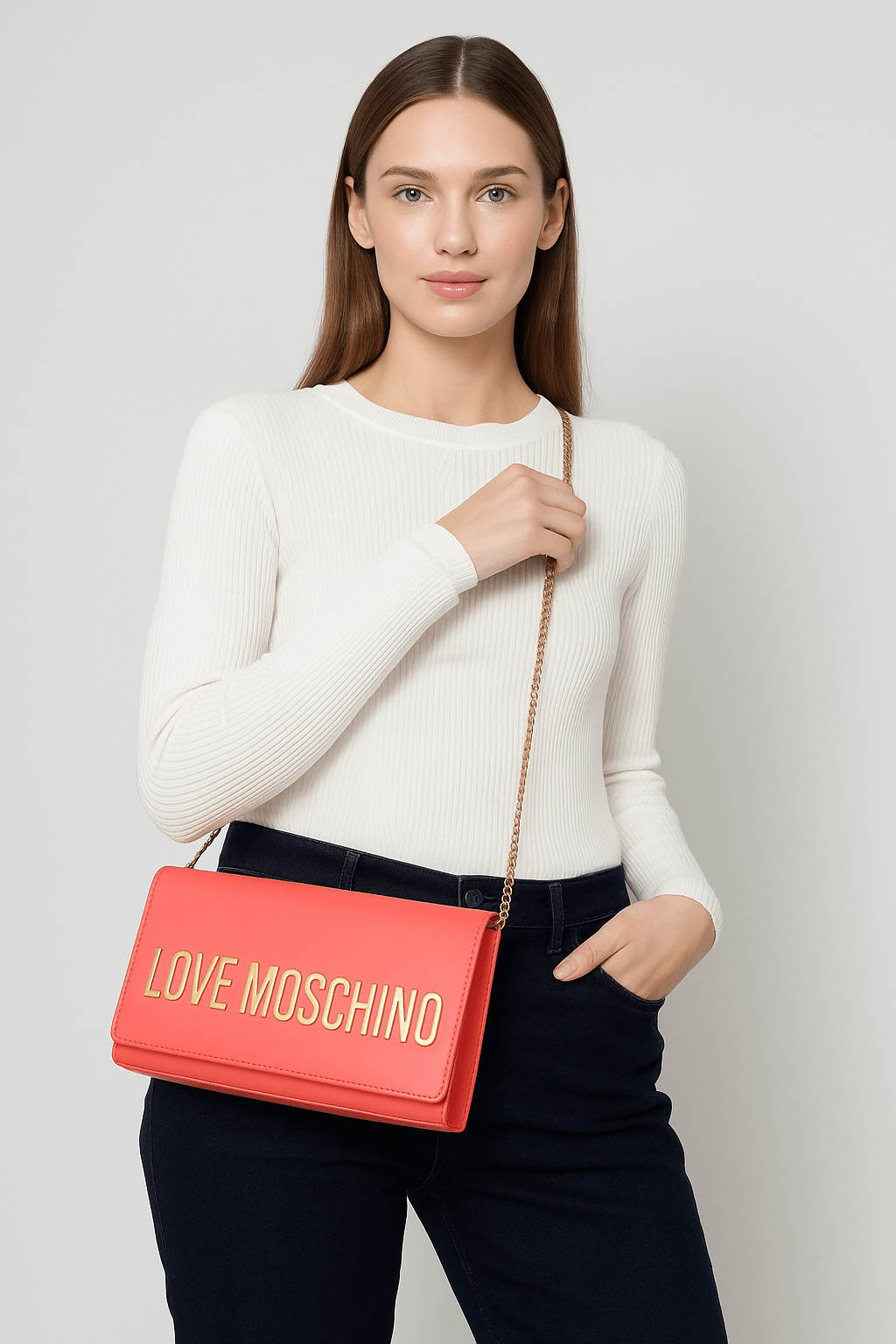 Love Moschino Trendy Shoulder Bag Designer - ShalayeFashion