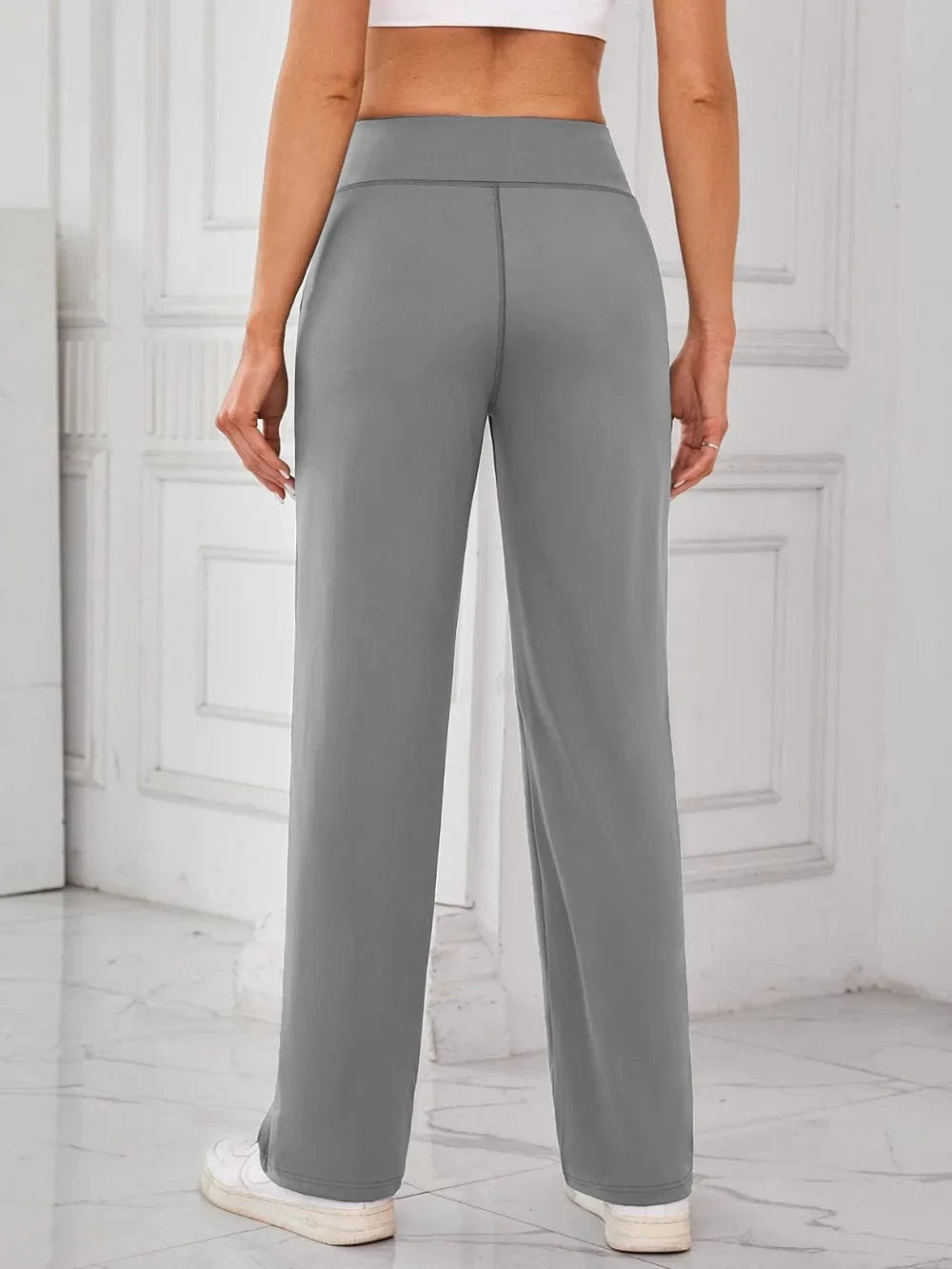 Lovelet High Waist Active Pants with Pockets - ShalayeFashion