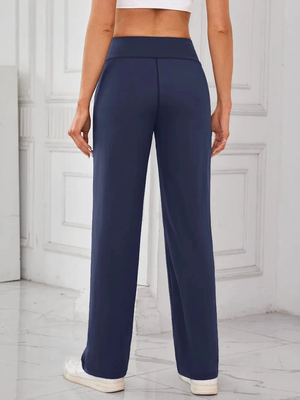 Lovelet High Waist Active Pants with Pockets - ShalayeFashion