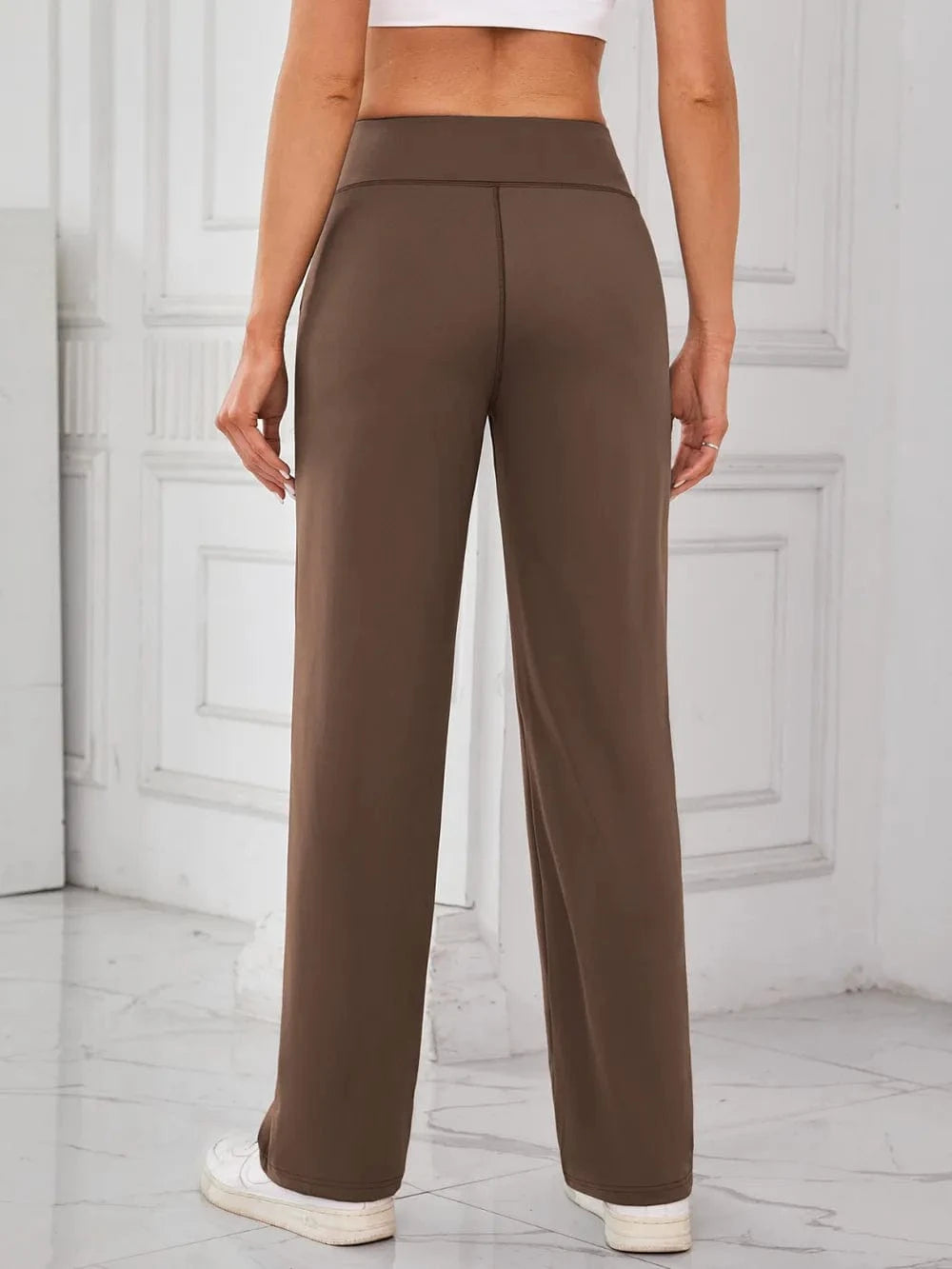 Lovelet High Waist Active Pants with Pockets - ShalayeFashion