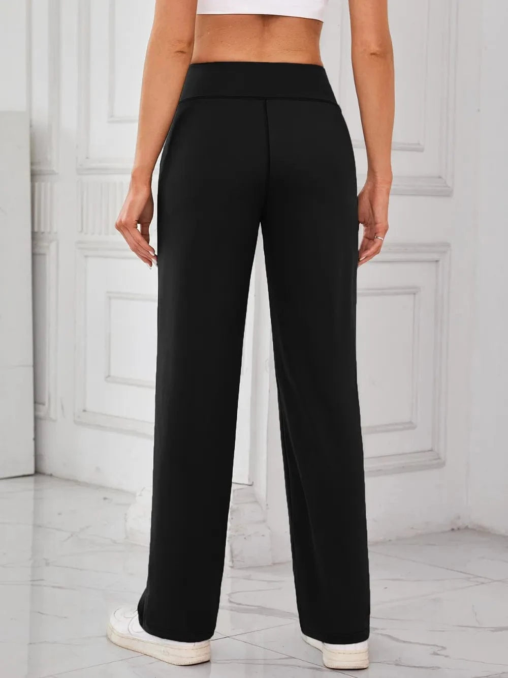 Lovelet High Waist Active Pants with Pockets - ShalayeFashion