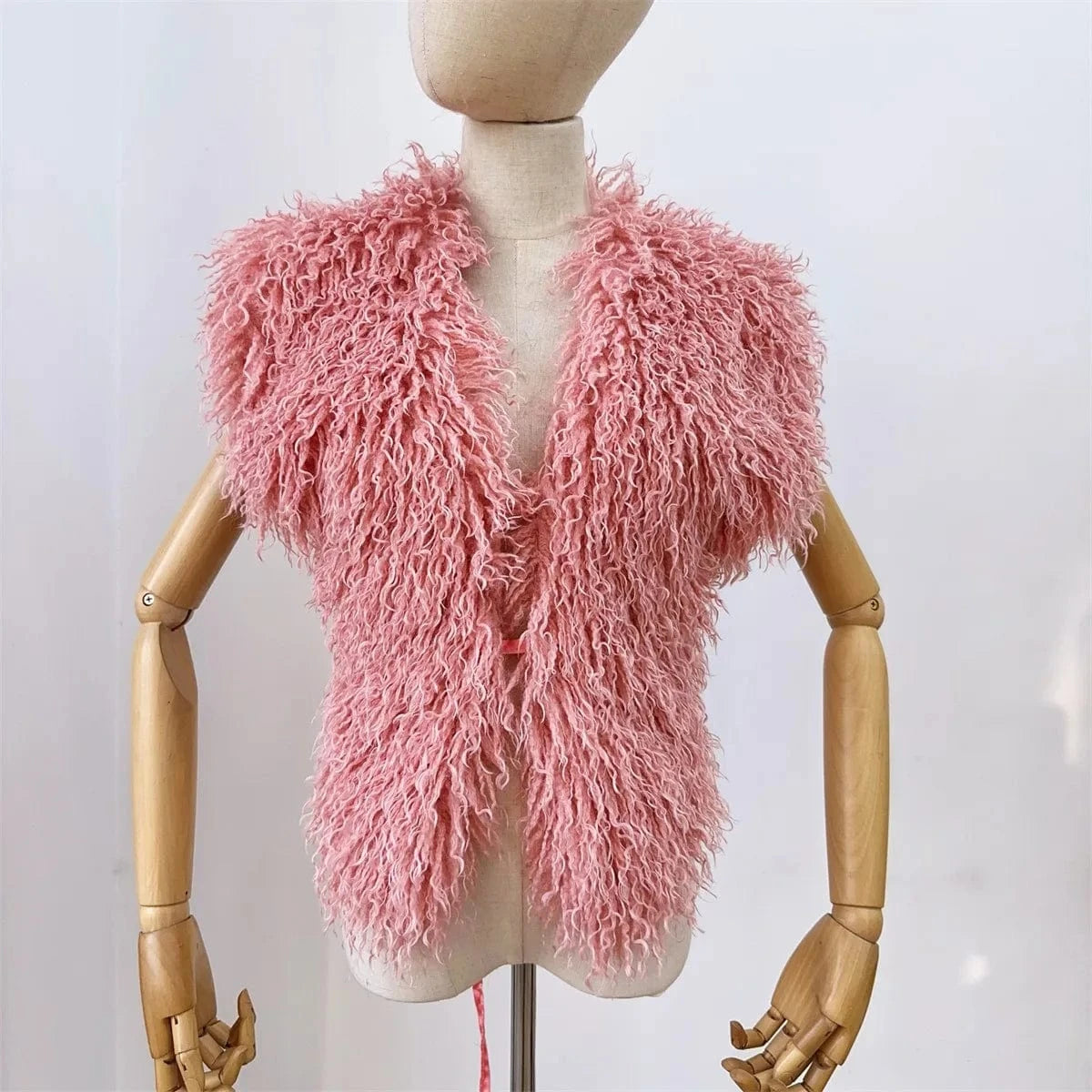 Luxury Faux Fur Halter Vest Women - ShalayeFashion