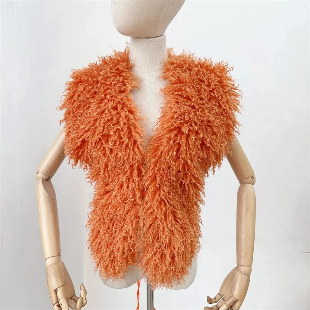 Luxury Faux Fur Halter Vest Women - ShalayeFashion