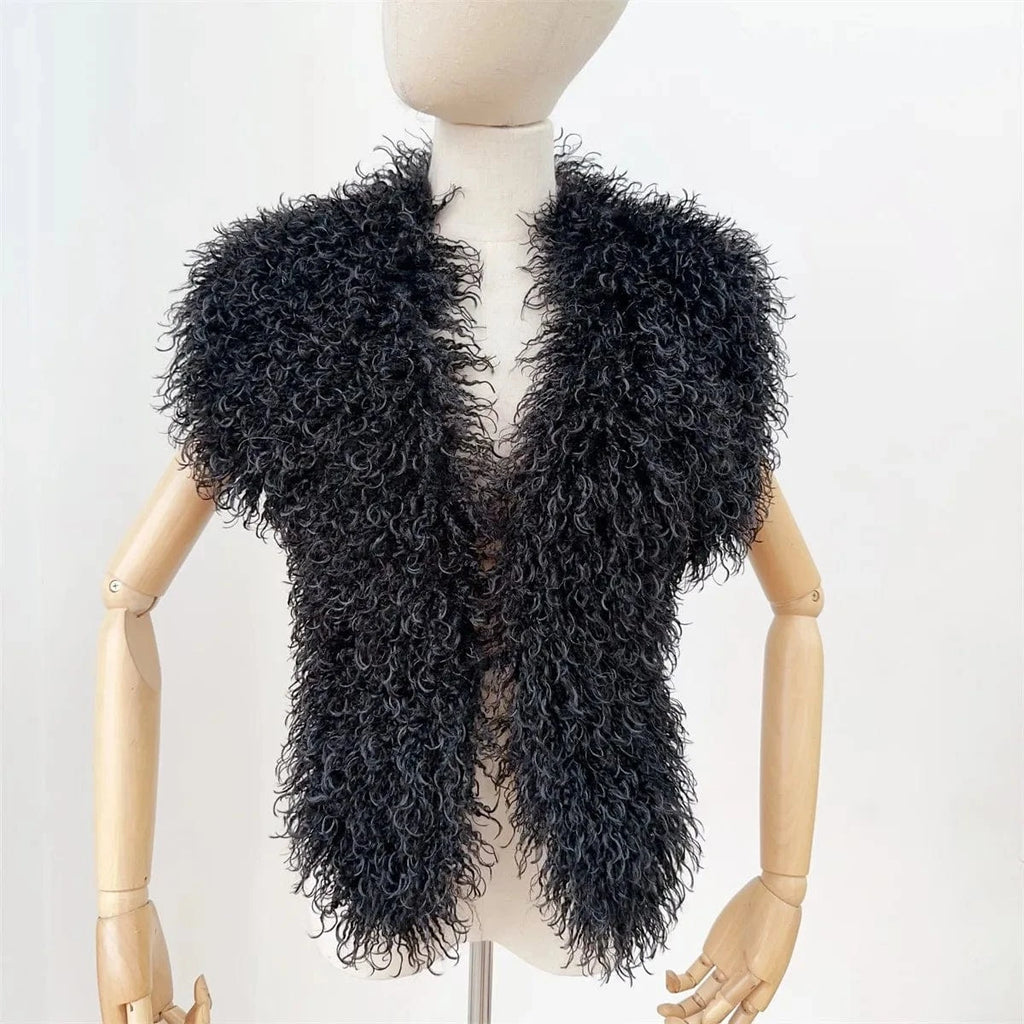 Luxury Faux Fur Halter Vest Women - ShalayeFashion
