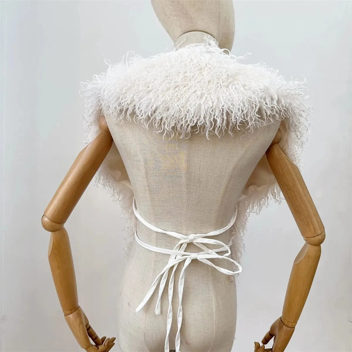 Luxury Faux Fur Halter Vest Women - ShalayeFashion
