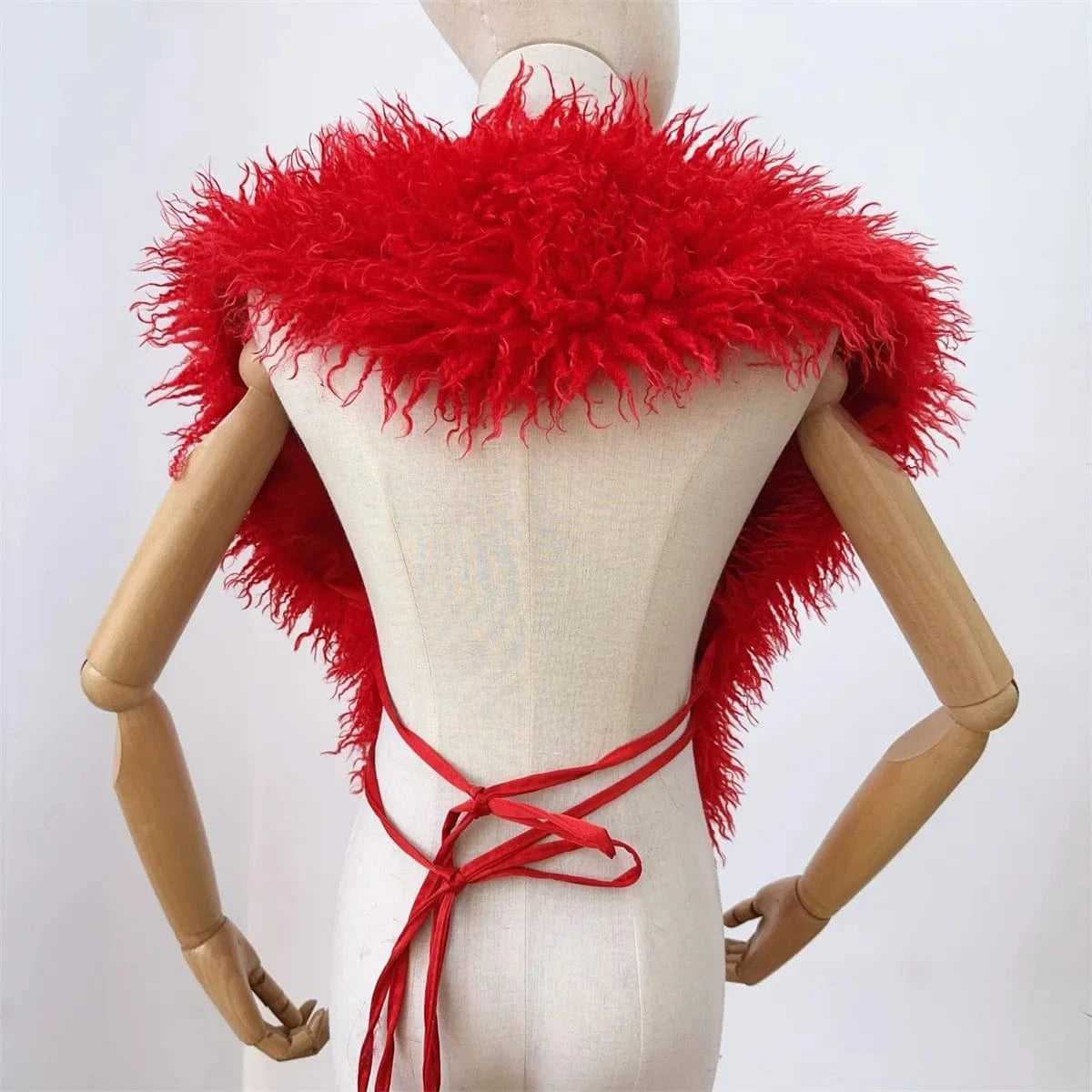 Luxury Faux Fur Halter Vest Women - ShalayeFashion
