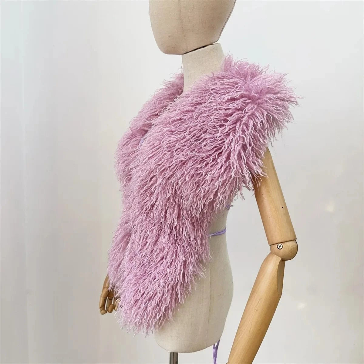 Luxury Faux Fur Halter Vest Women - ShalayeFashion