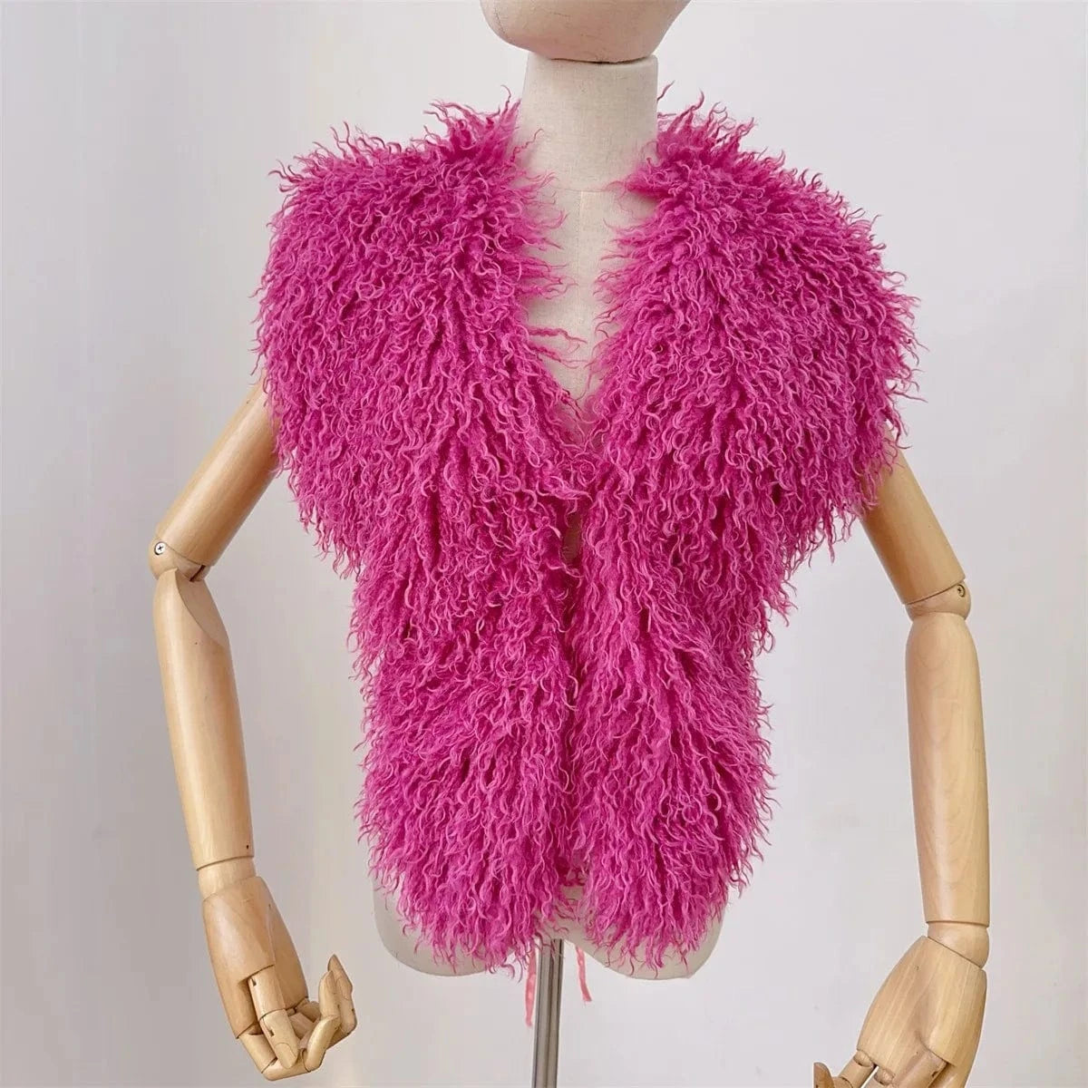 Luxury Faux Fur Halter Vest Women - ShalayeFashion