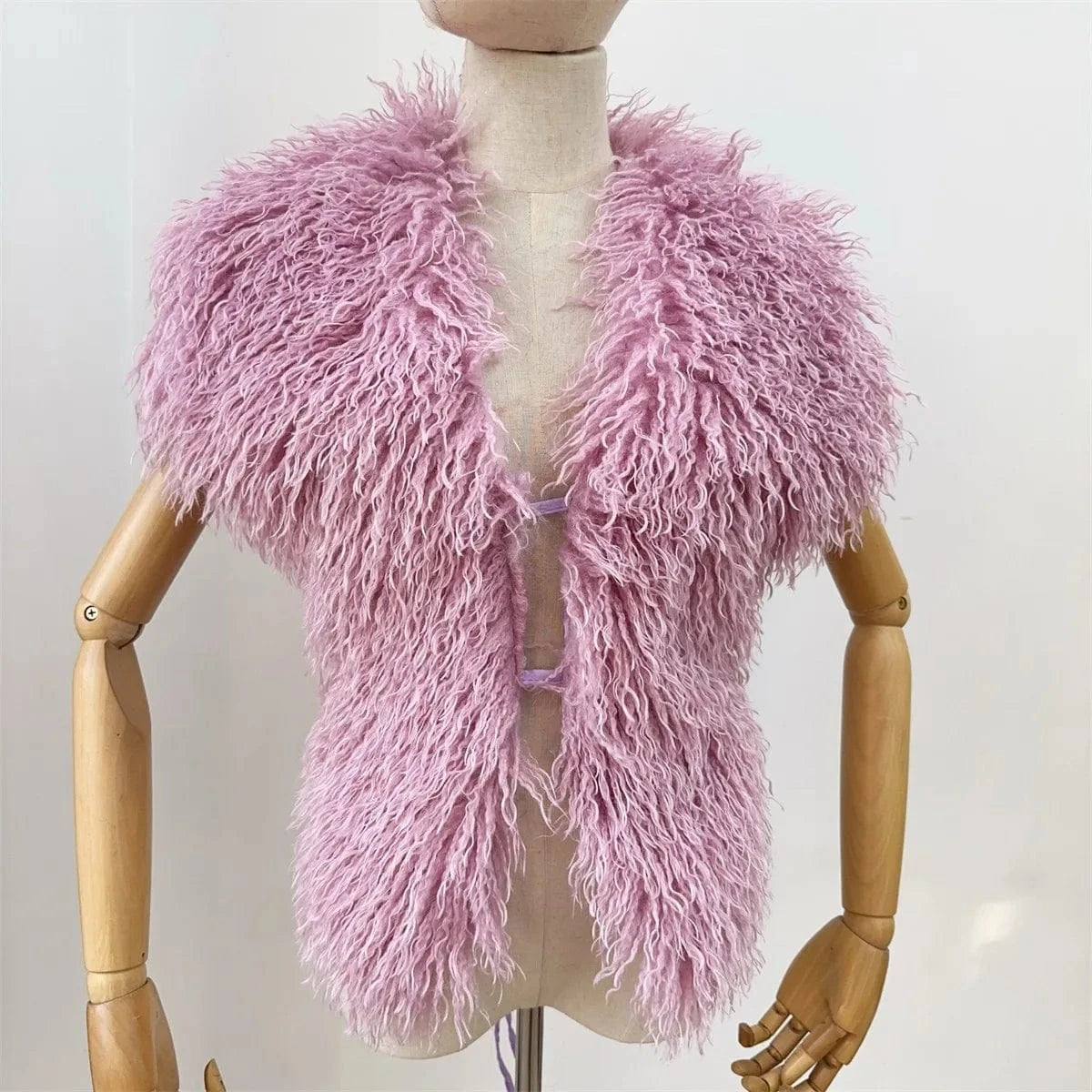 Luxury Faux Fur Halter Vest Women - ShalayeFashion