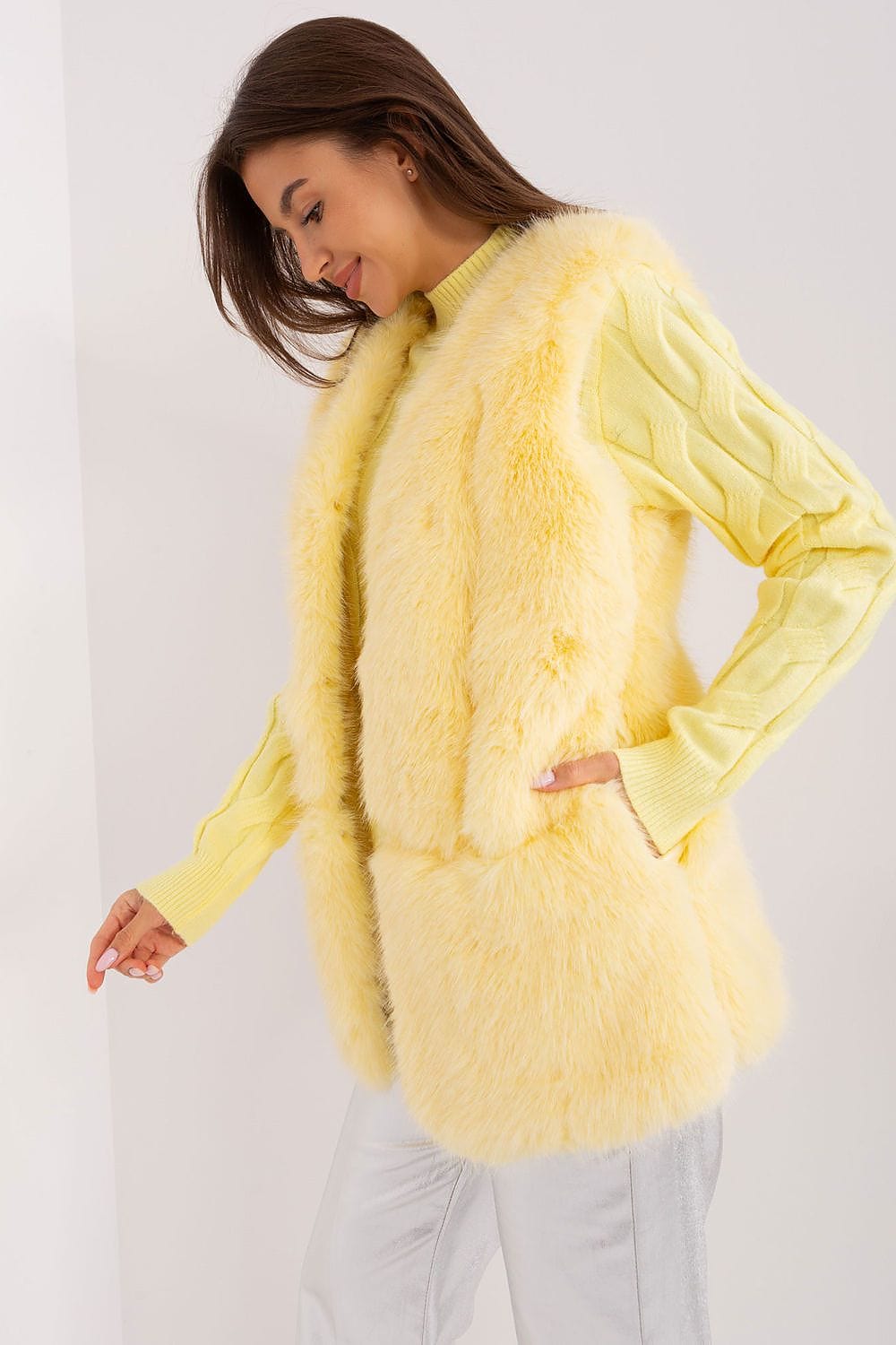Luxury Women’s Casual Long Fur Vest - ShalayeFashion