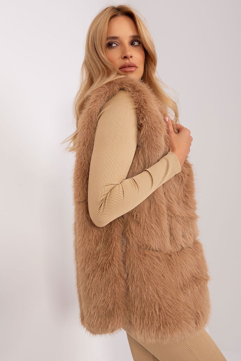 Luxury Women’s Casual Long Fur Vest - ShalayeFashion
