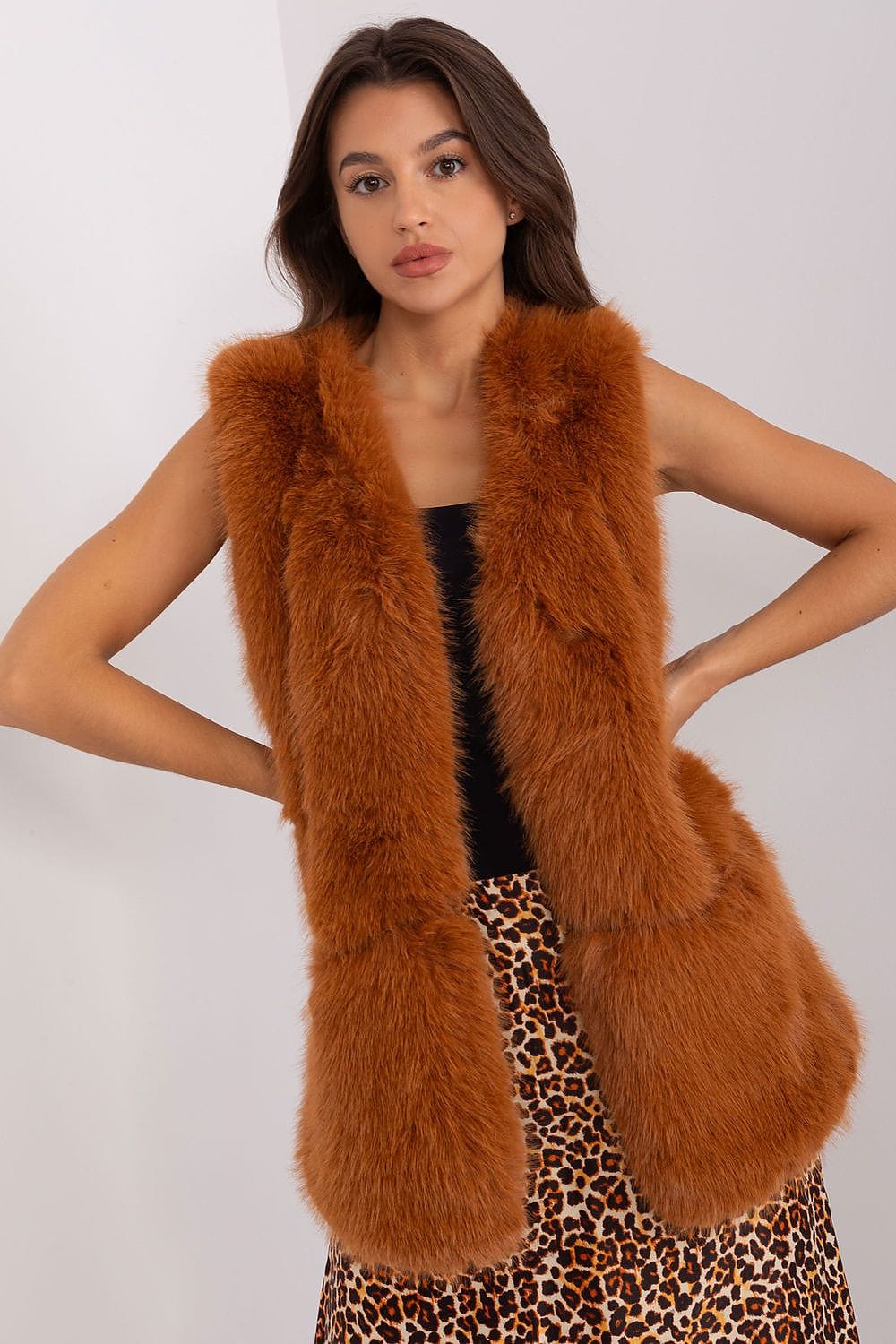 Luxury Women’s Casual Long Fur Vest - ShalayeFashion