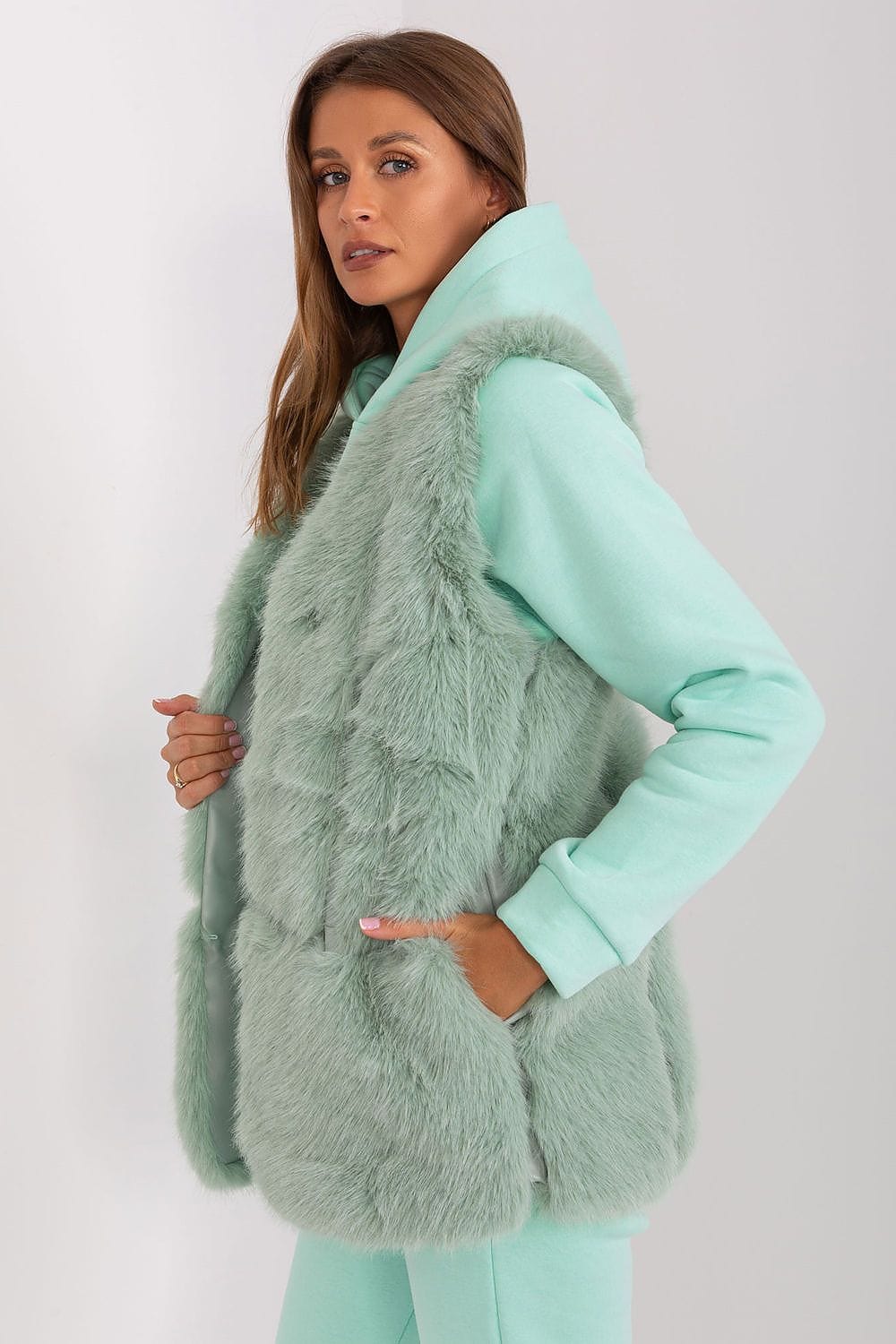 Luxury Women’s Casual Long Fur Vest - ShalayeFashion