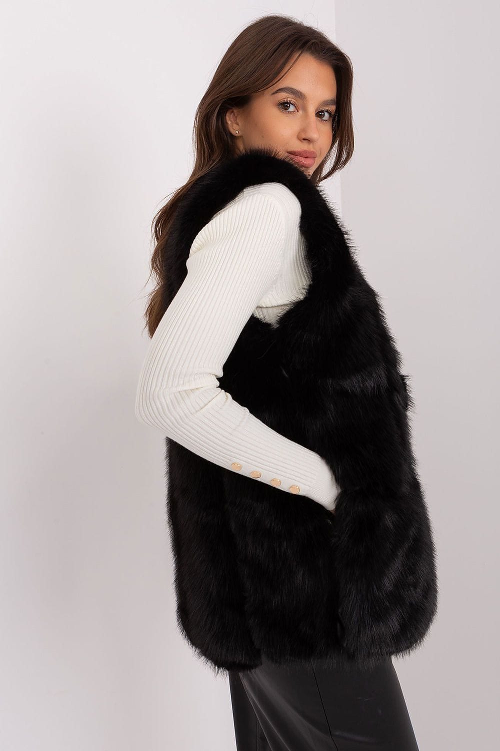 Luxury Women’s Casual Long Fur Vest - ShalayeFashion