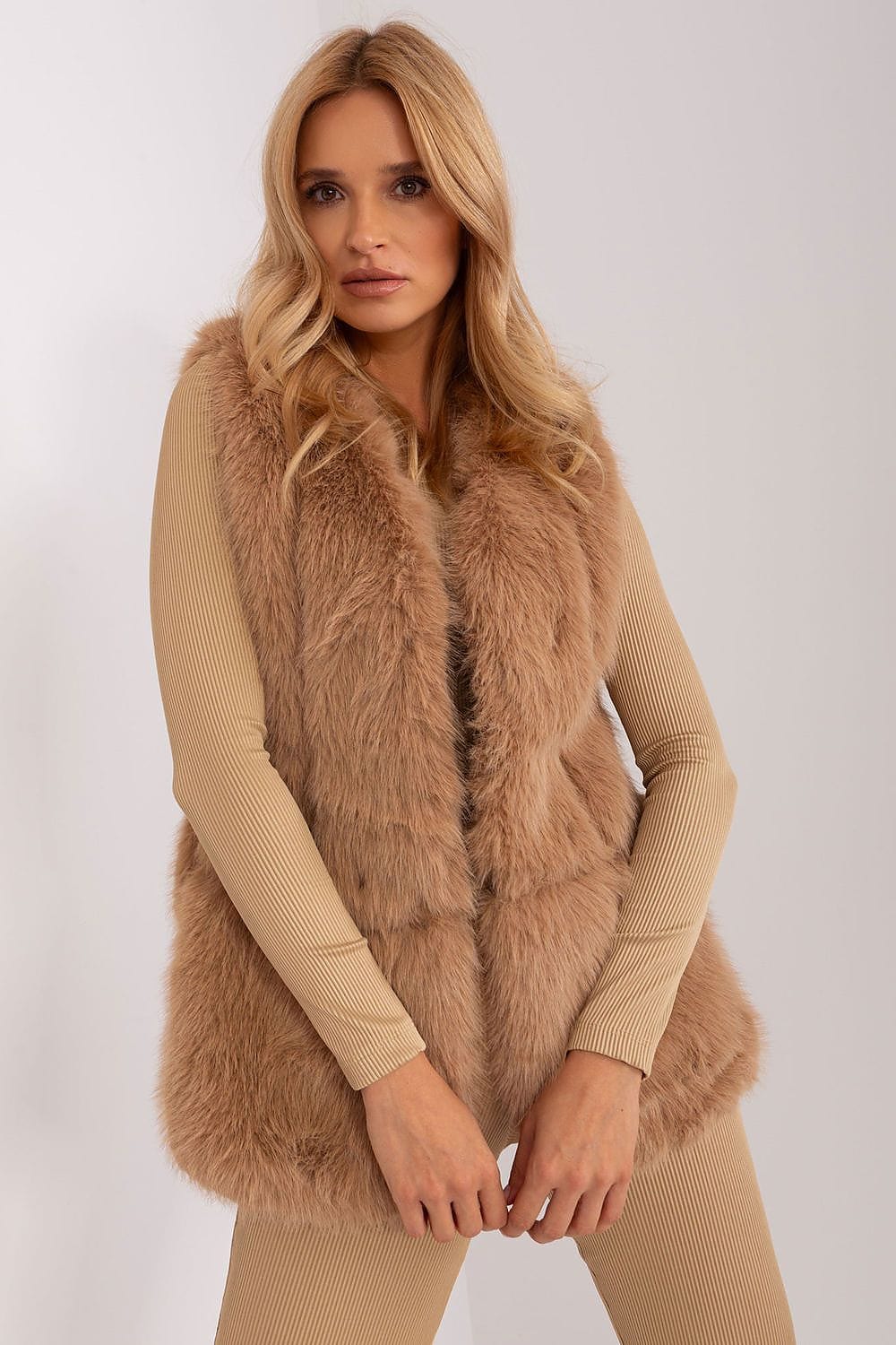 Luxury Women’s Casual Long Fur Vest - ShalayeFashion