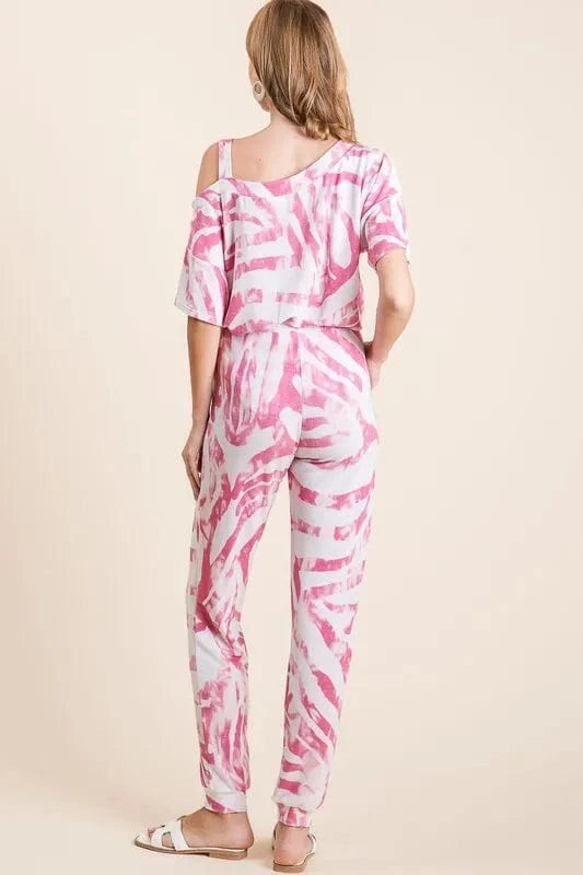 Luxury Zebra Print Terry Top & Pants Set - ShalayeFashion