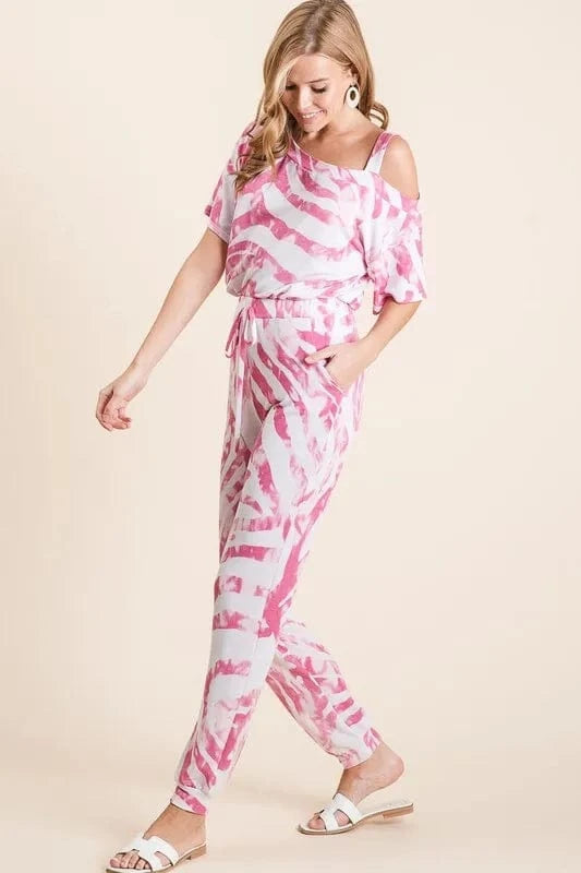 Luxury Zebra Print Terry Top & Pants Set - ShalayeFashion