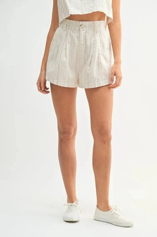 MABLE Square Neck Crop Top and Shorts Set - ShalayeFashion