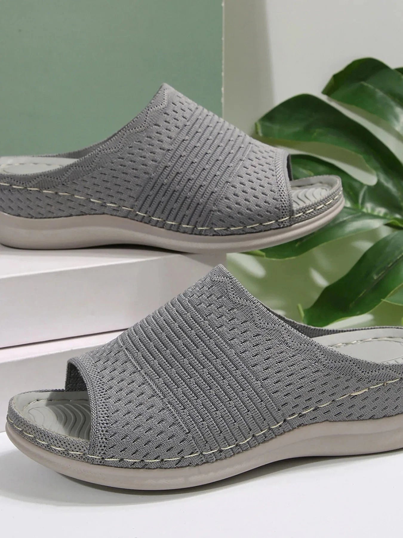 Mesh Open Toe Sandals - ShalayeFashion