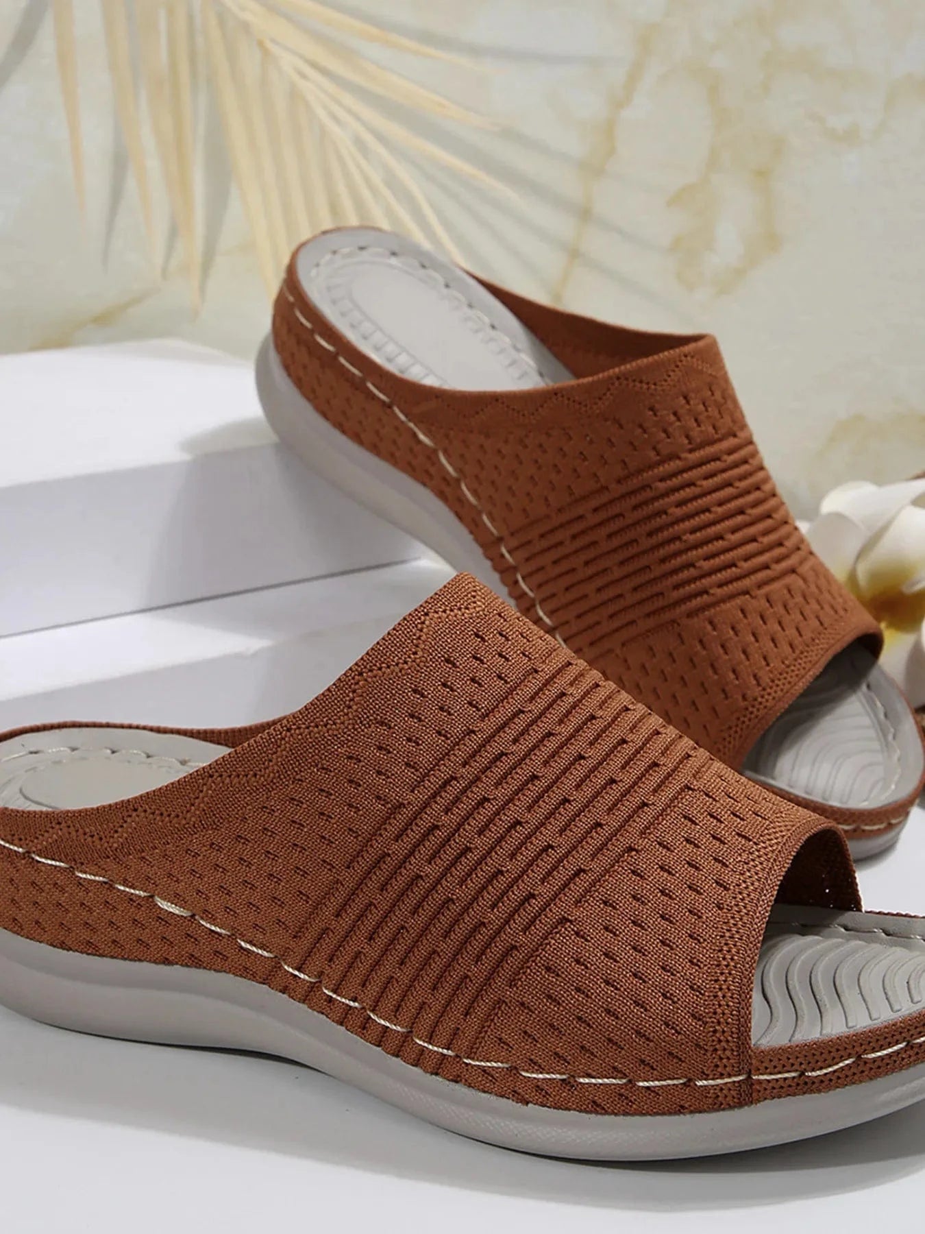 Mesh Open Toe Sandals - ShalayeFashion