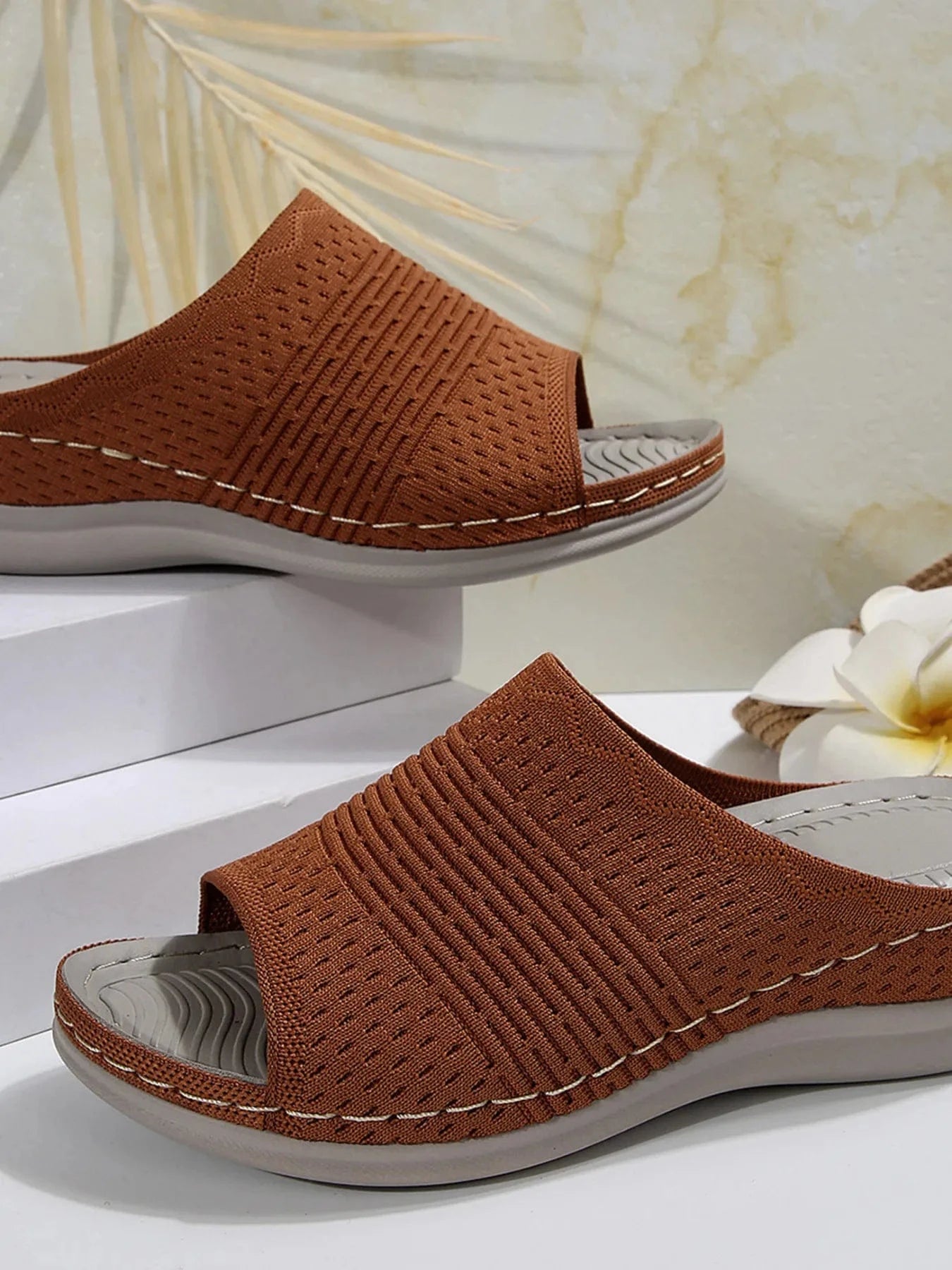 Mesh Open Toe Sandals - ShalayeFashion