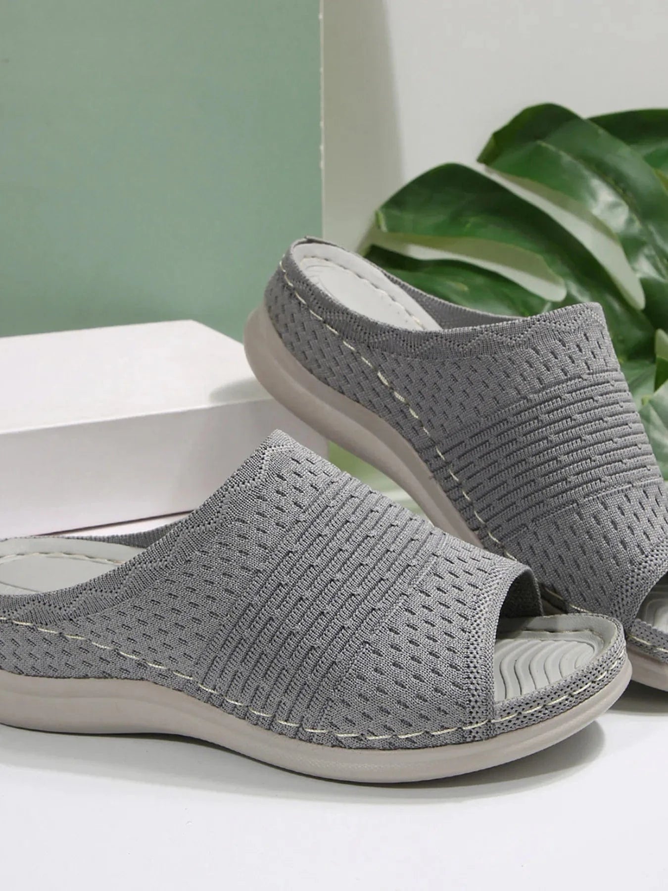 Mesh Open Toe Sandals - ShalayeFashion