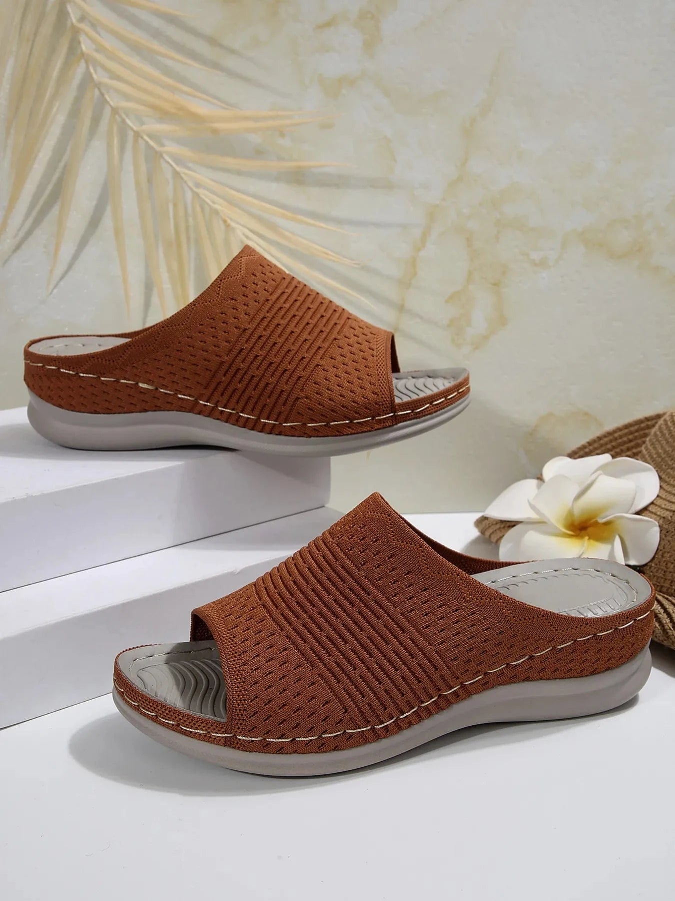 Mesh Open Toe Sandals - ShalayeFashion