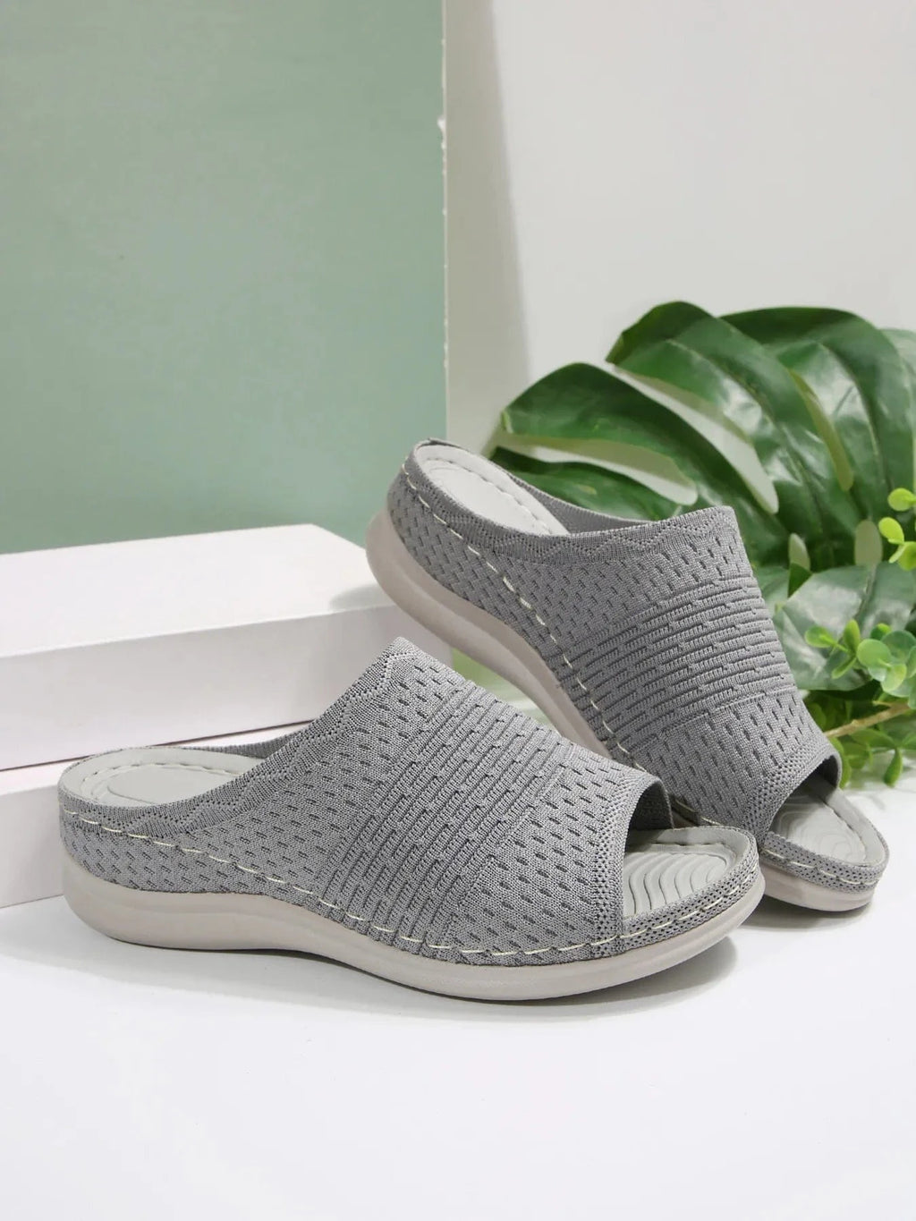Mesh Open Toe Sandals - ShalayeFashion