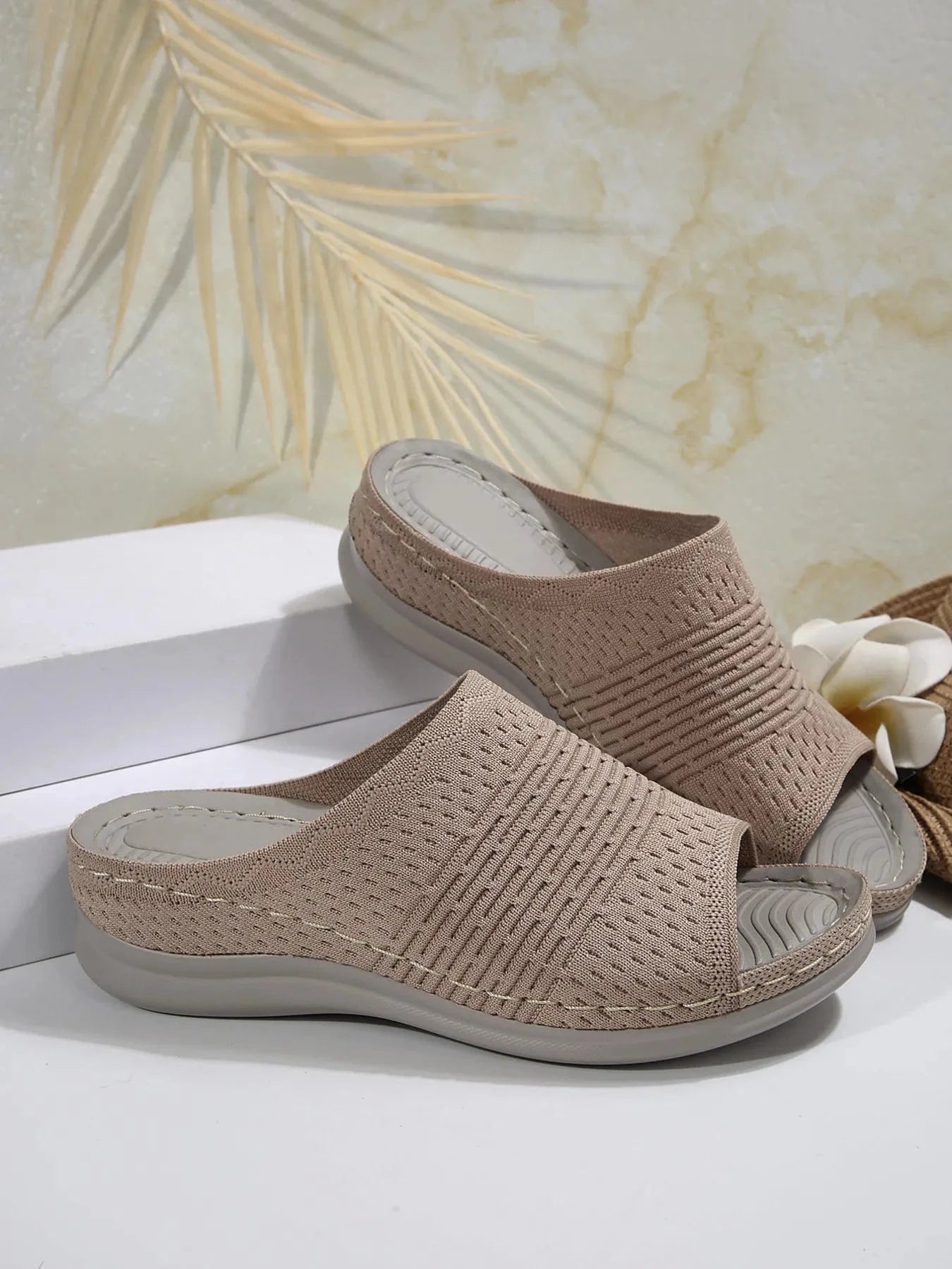 Mesh Open Toe Sandals - ShalayeFashion
