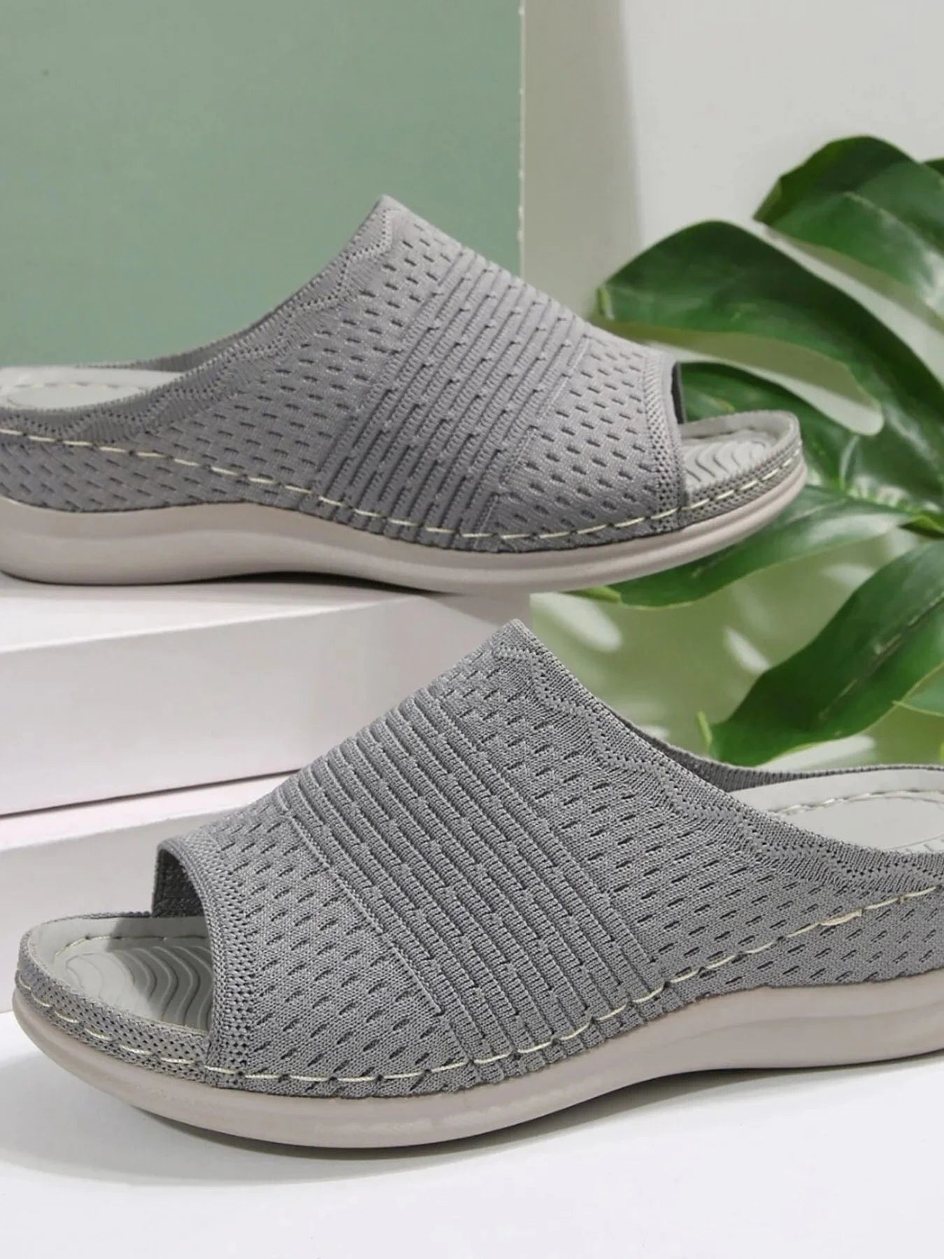 Mesh Open Toe Sandals - ShalayeFashion