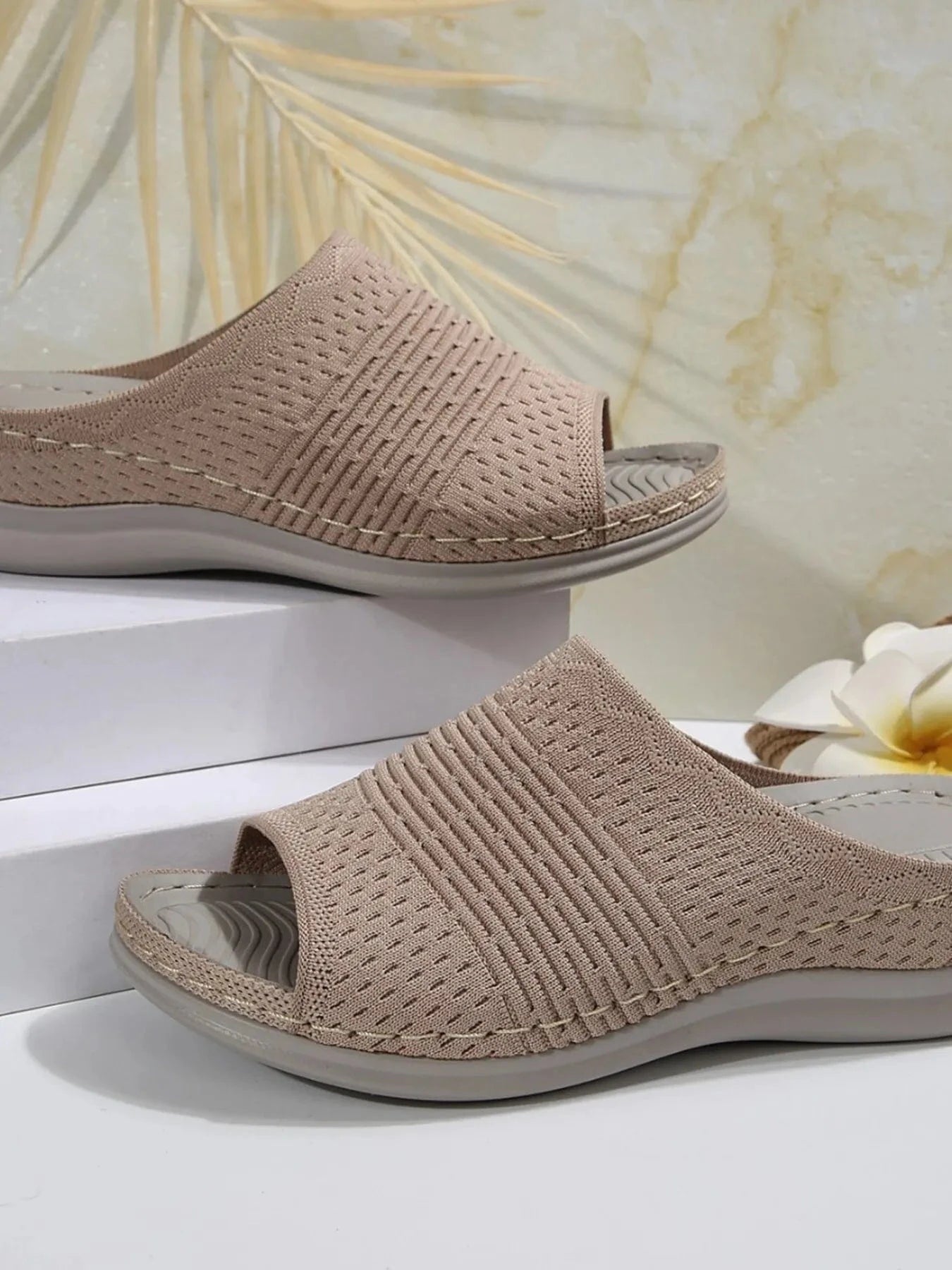 Mesh Open Toe Sandals - ShalayeFashion