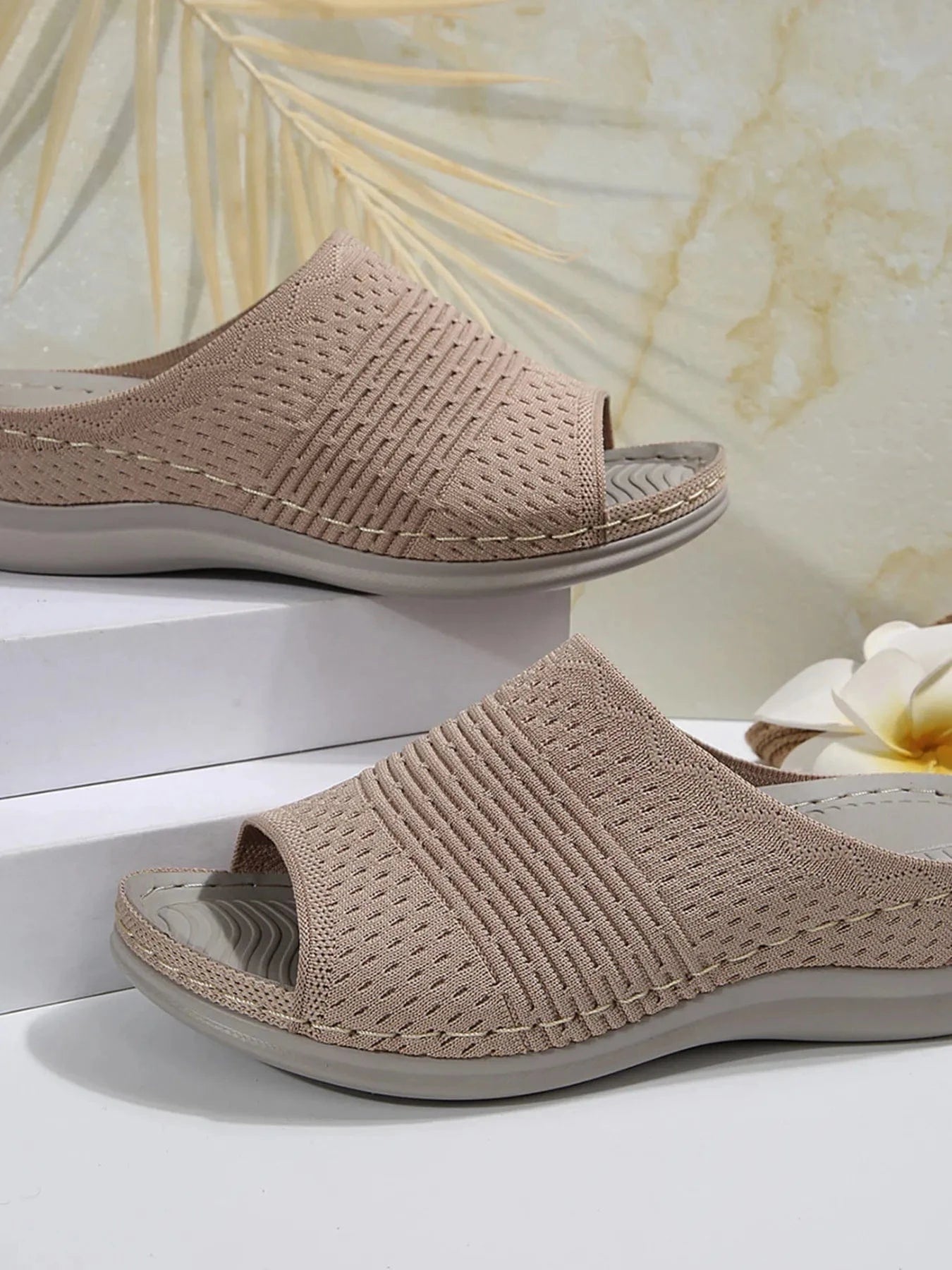 Mesh Open Toe Sandals - ShalayeFashion