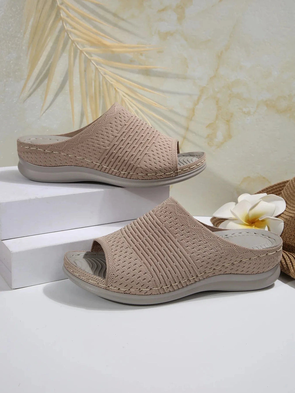 Mesh Open Toe Sandals - ShalayeFashion