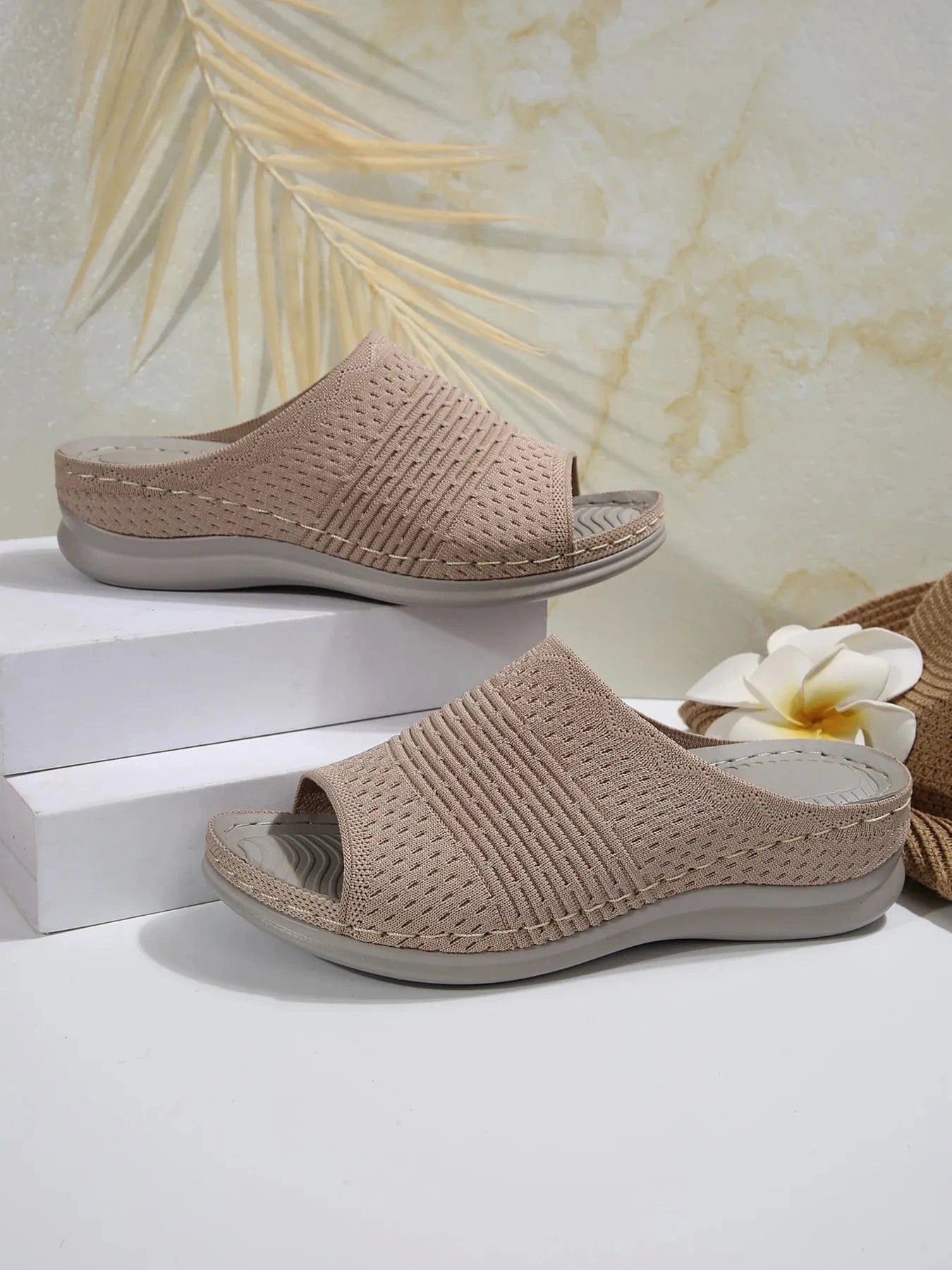 Mesh Open Toe Sandals - ShalayeFashion