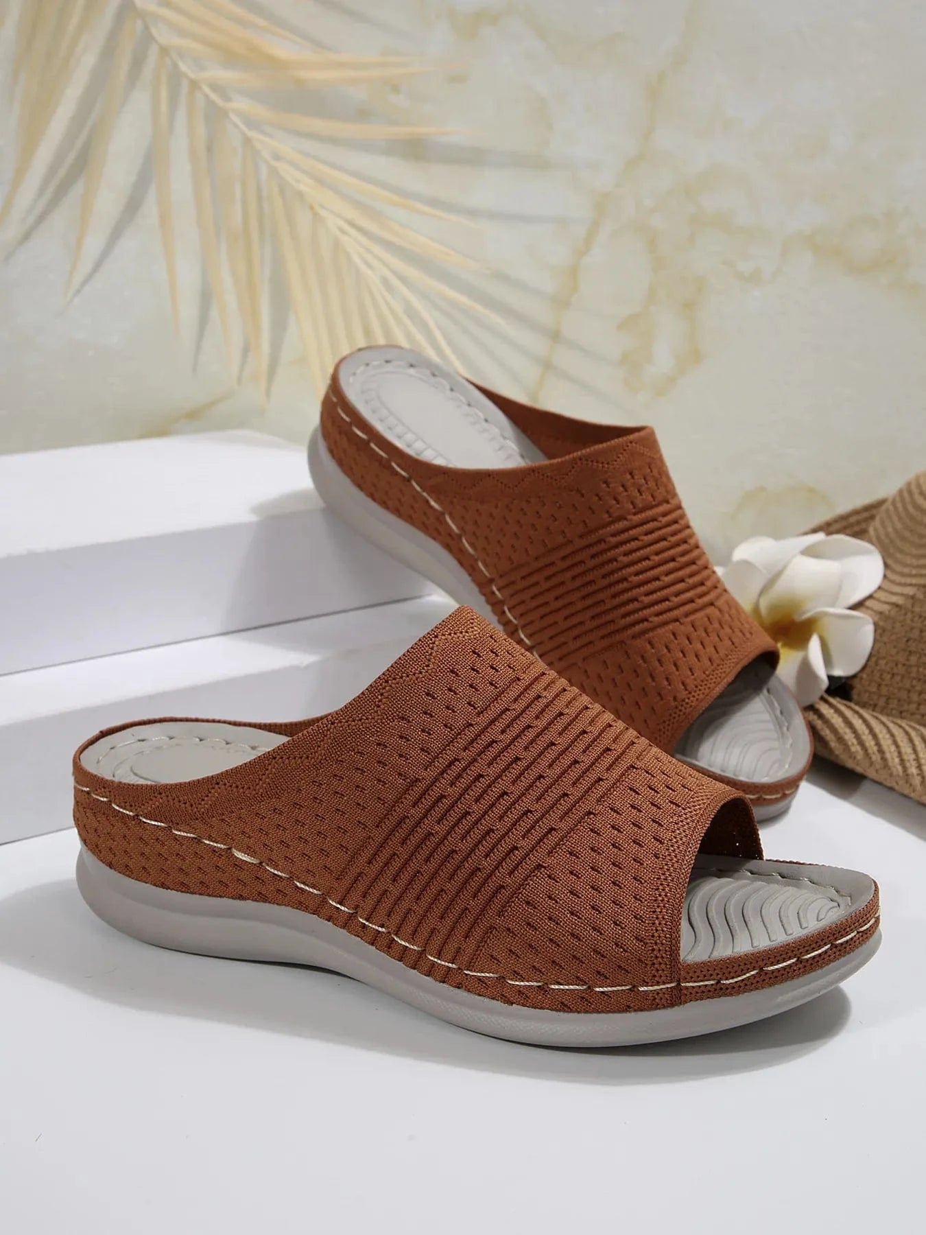 Mesh Open Toe Sandals - ShalayeFashion