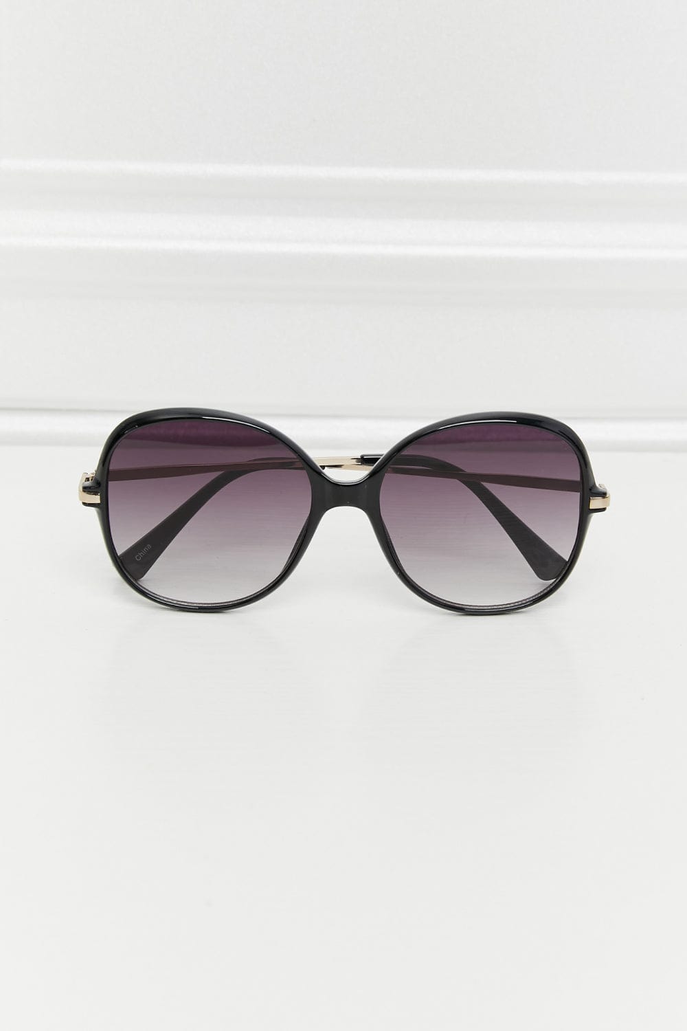 Metal - Plastic Hybrid Full Rim Sunglasses - ShalayeFashion