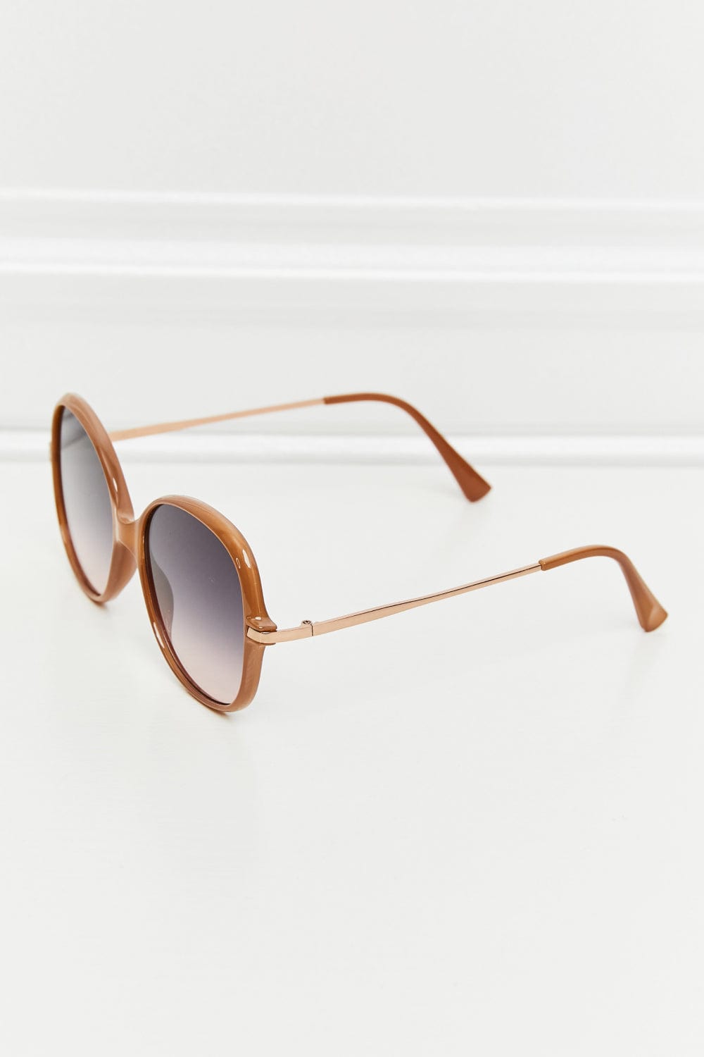 Metal - Plastic Hybrid Full Rim Sunglasses - ShalayeFashion
