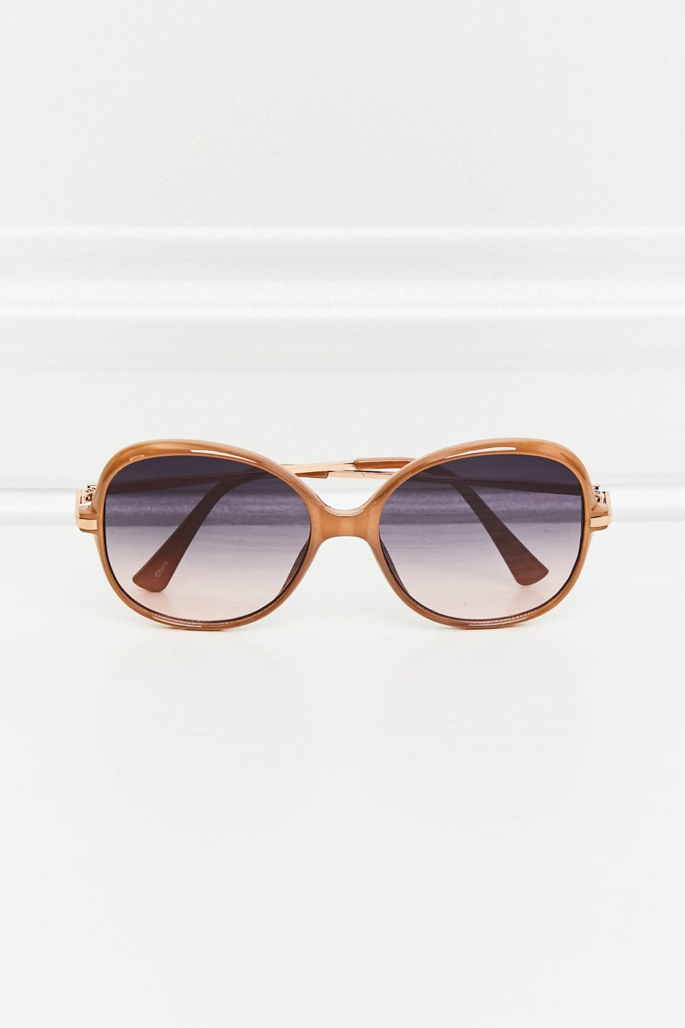 Metal - Plastic Hybrid Full Rim Sunglasses - ShalayeFashion