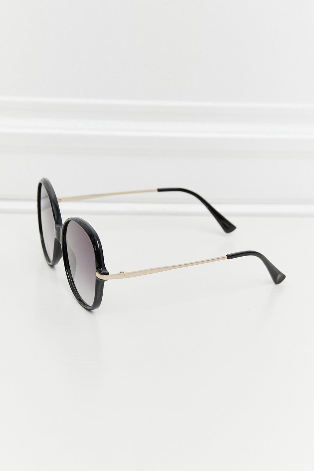 Metal - Plastic Hybrid Full Rim Sunglasses - ShalayeFashion