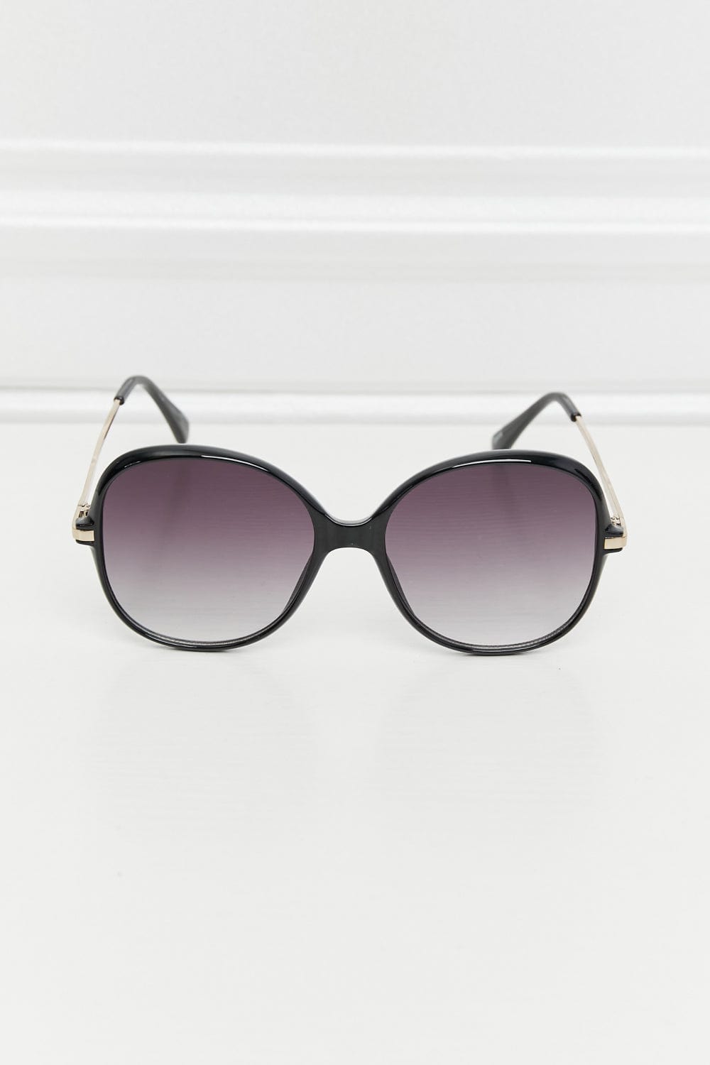 Metal - Plastic Hybrid Full Rim Sunglasses - ShalayeFashion