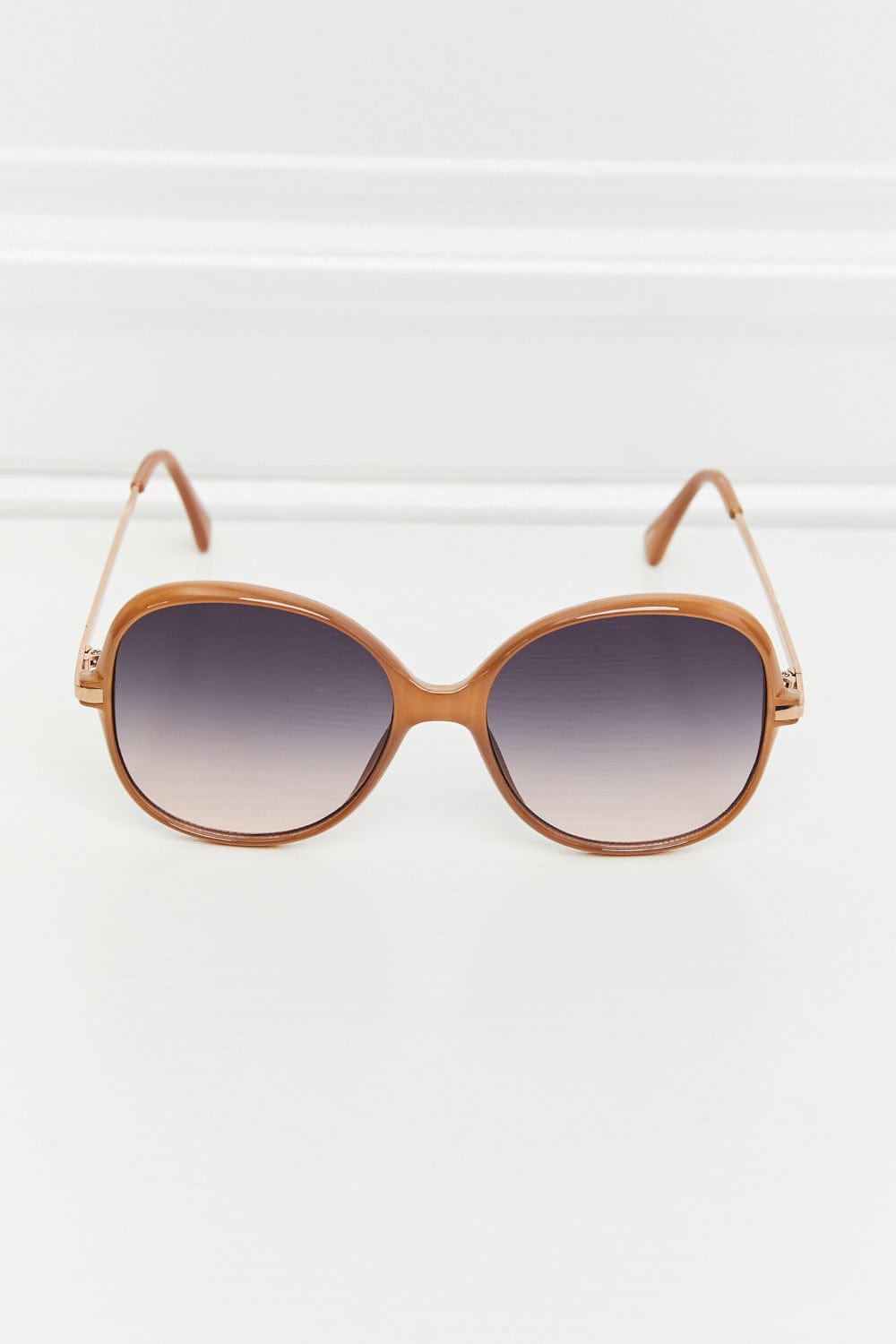 Metal - Plastic Hybrid Full Rim Sunglasses - ShalayeFashion