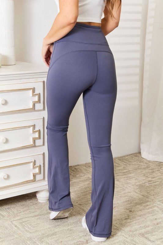 Millennia Basic Bae Wide Waistband Bootcut Sports Pants - ShalayeFashion