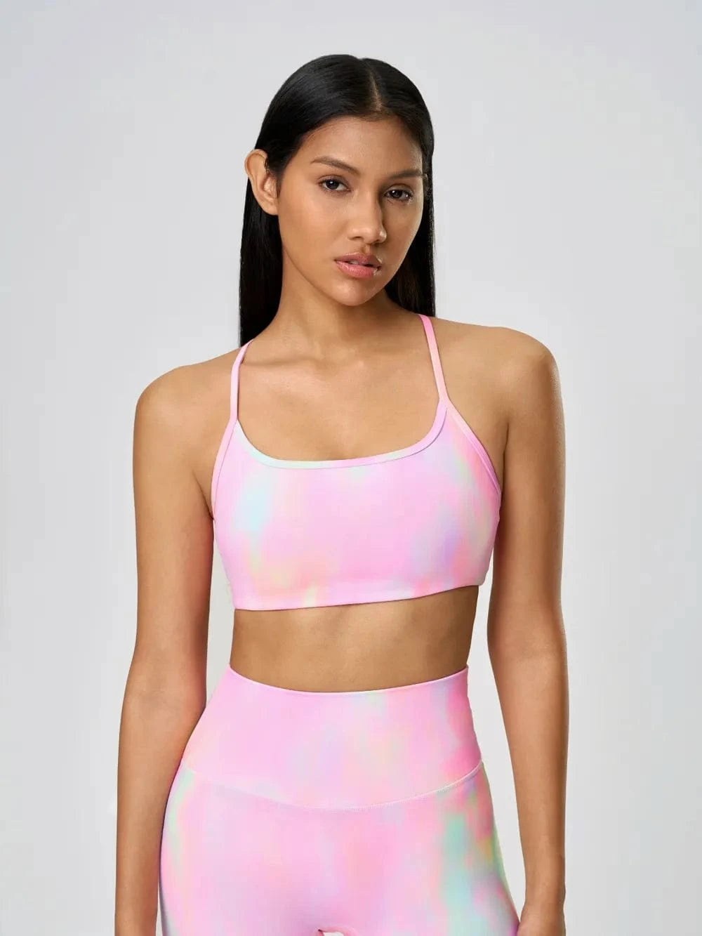 Millennia Crisscross Back Scoop Neck Active Cami with Detachable Chest Pads - ShalayeFashion